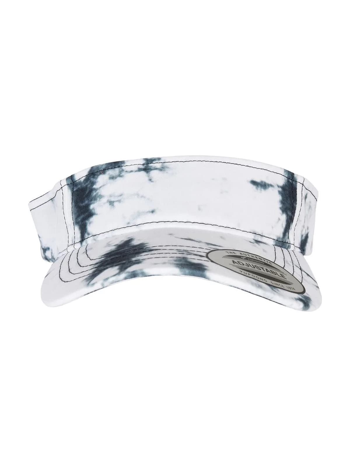 Batik Dye Curved Visor Cap — Black/White