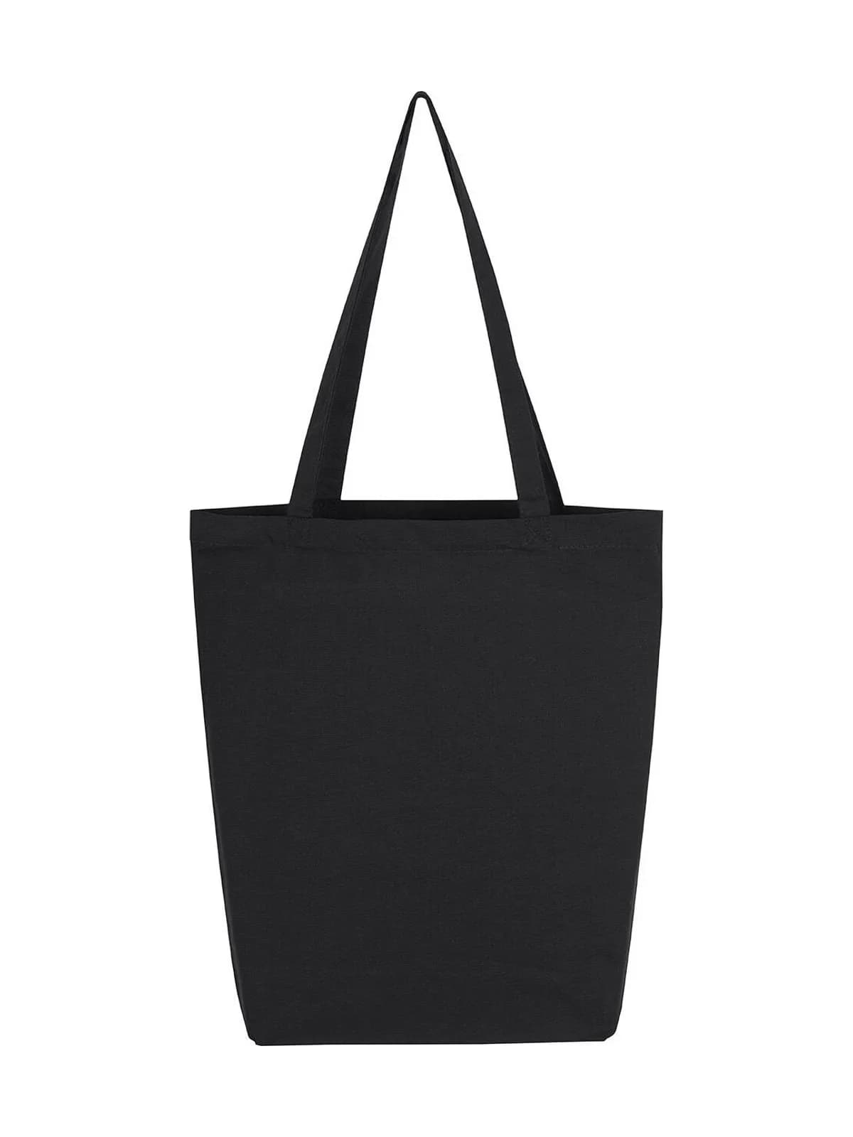 Baby Canvas Cotton Bag LH with Gusset — Black