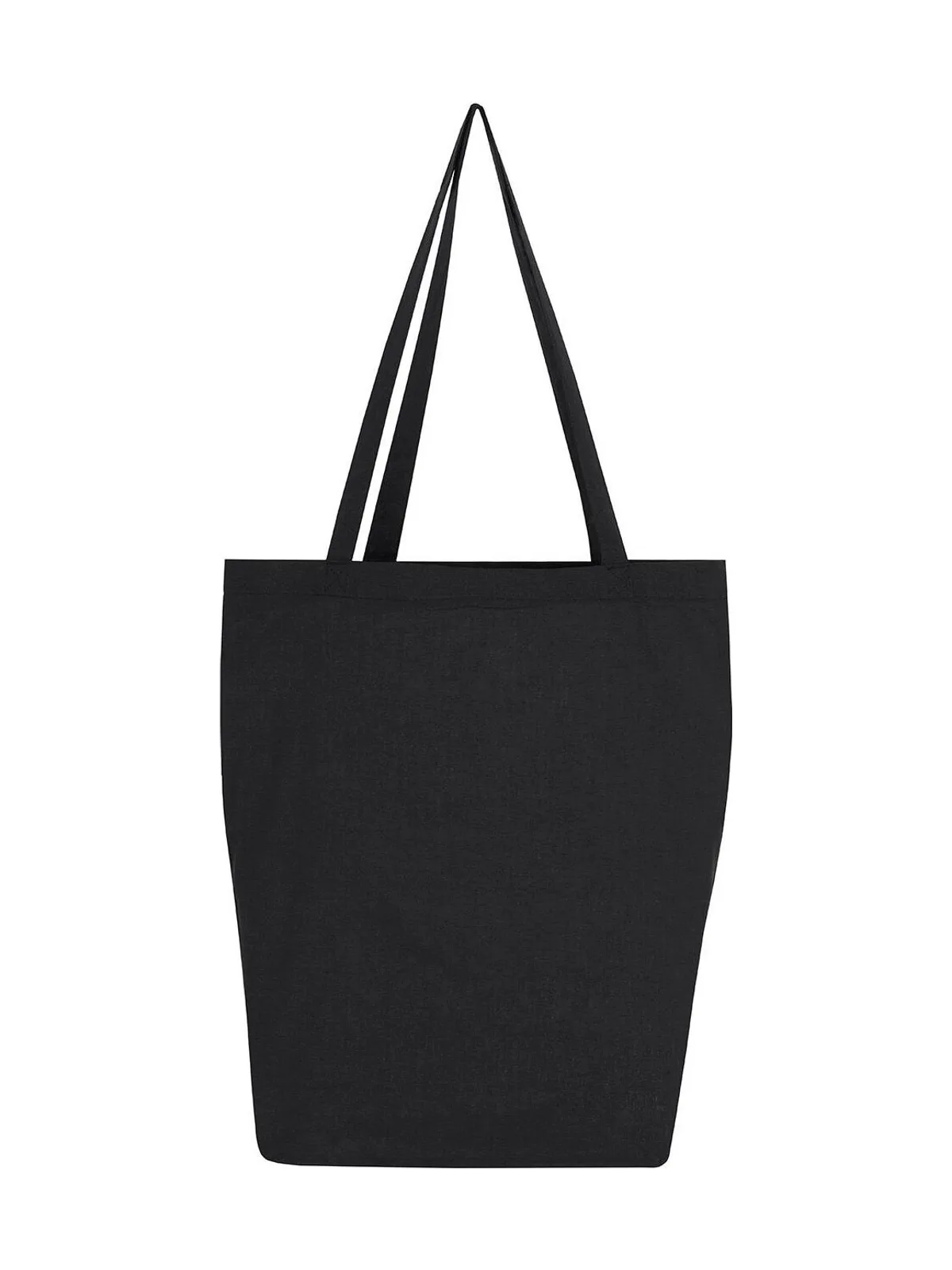 Cotton Bag LH with Gusset — Black
