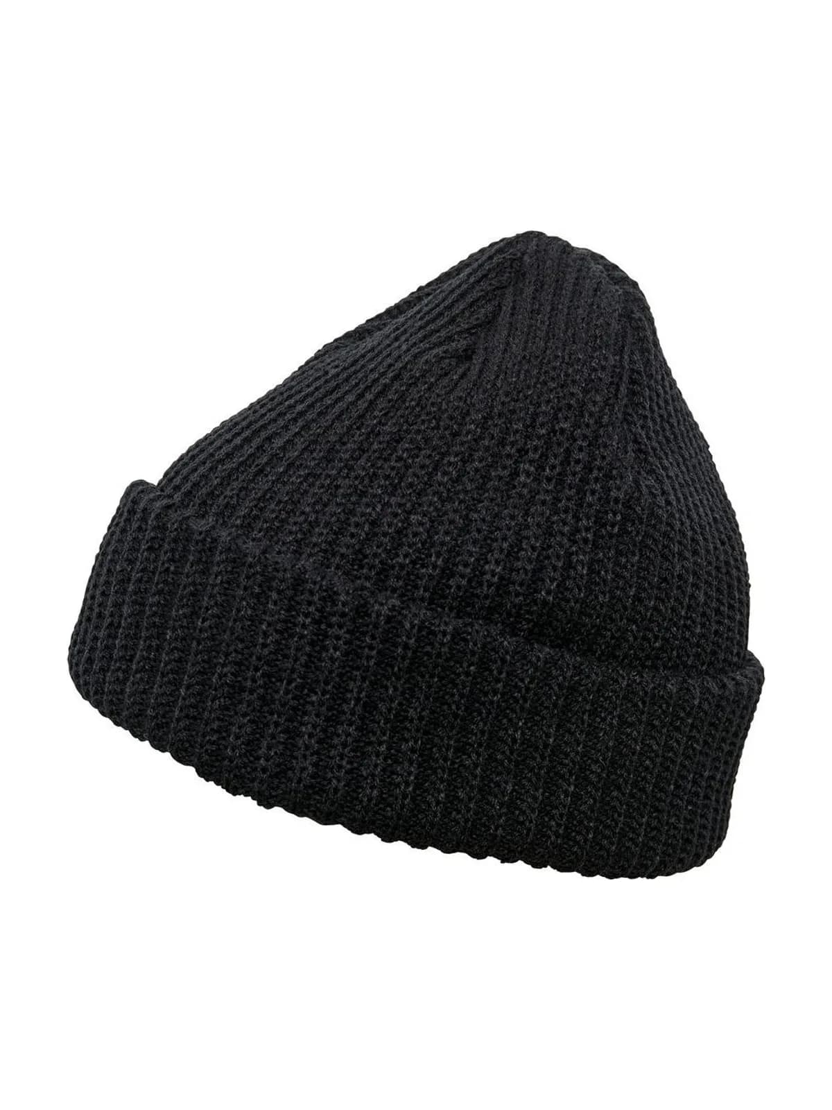 Rib Beanie — Black