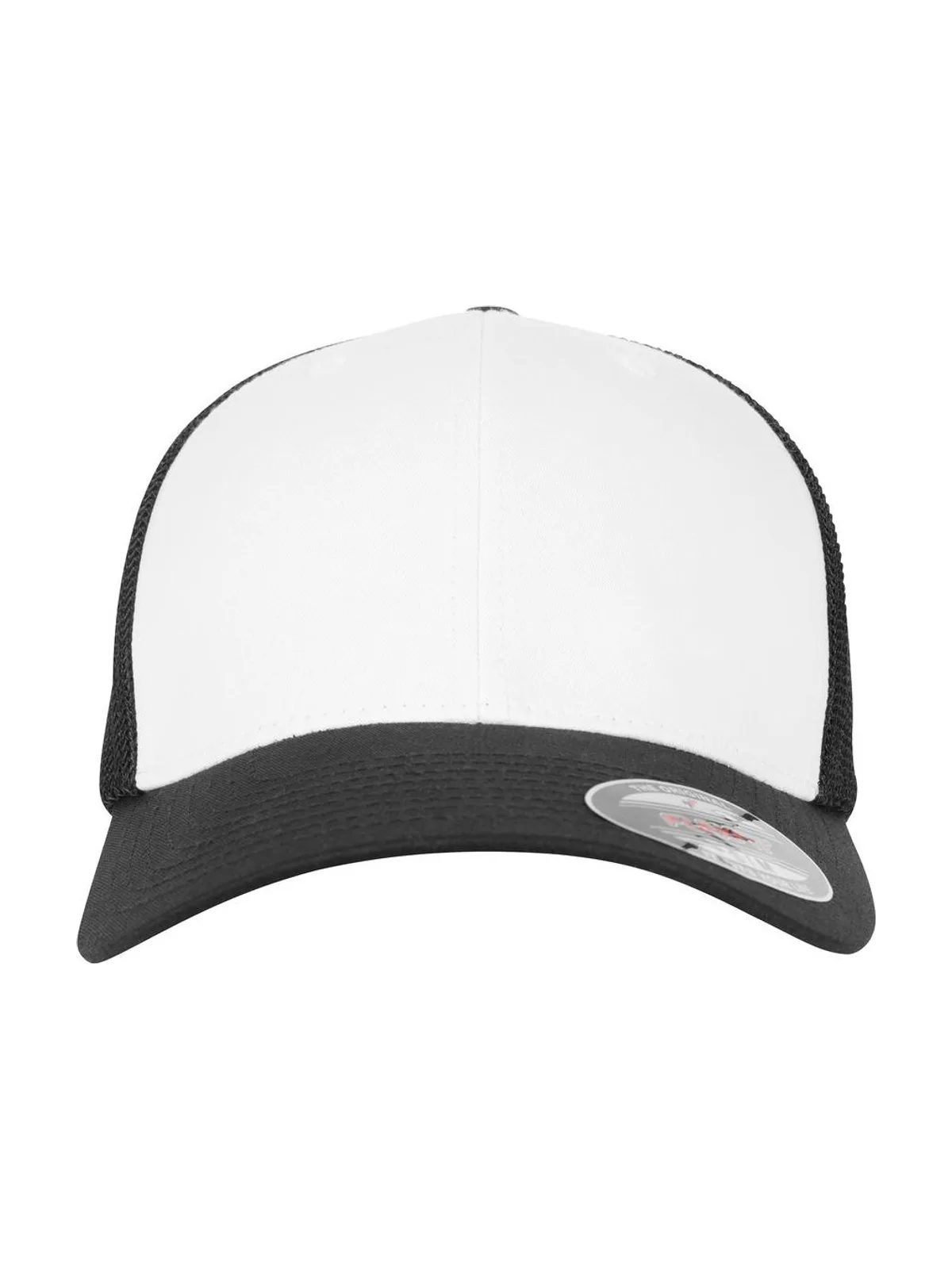 Flexfit Mesh Colored Front — Black/White/Black