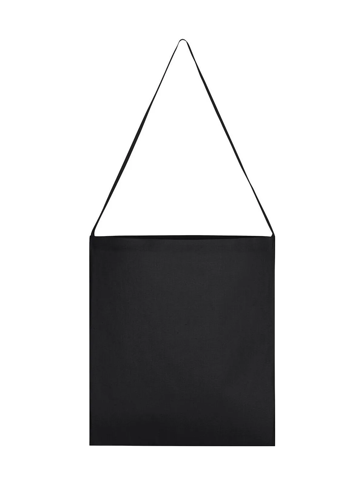 Cotton Tote Single Handle — Black