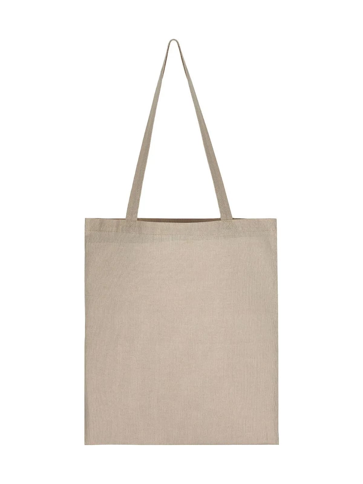 Recycled Cotton/Polyester Tote LH — Natural Heather