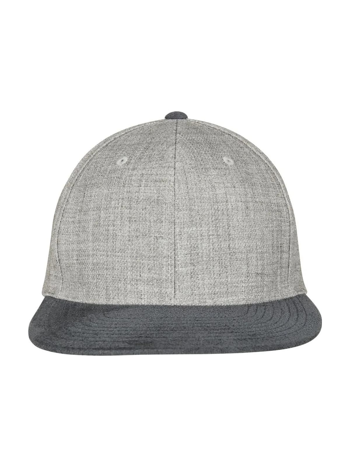 Melange Velour Snapback — Grey/Grey