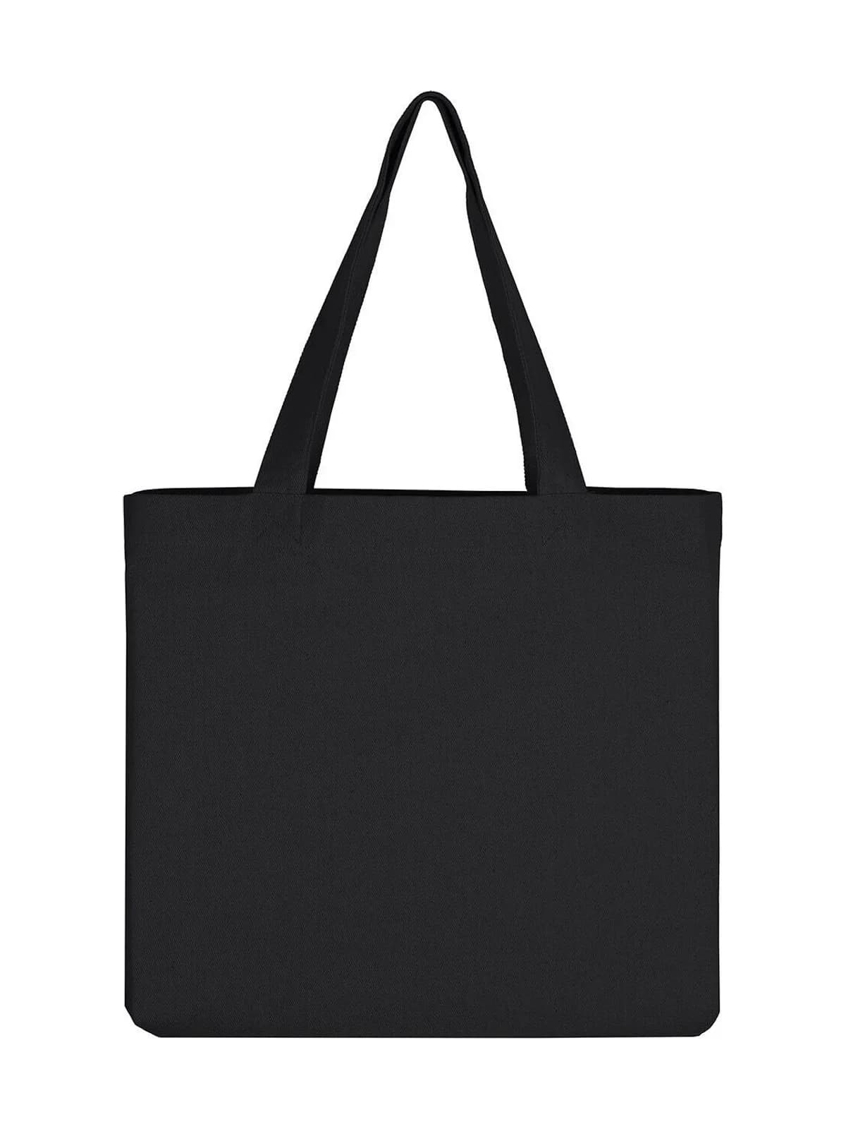 Canvas Wide Shopper LH — Black