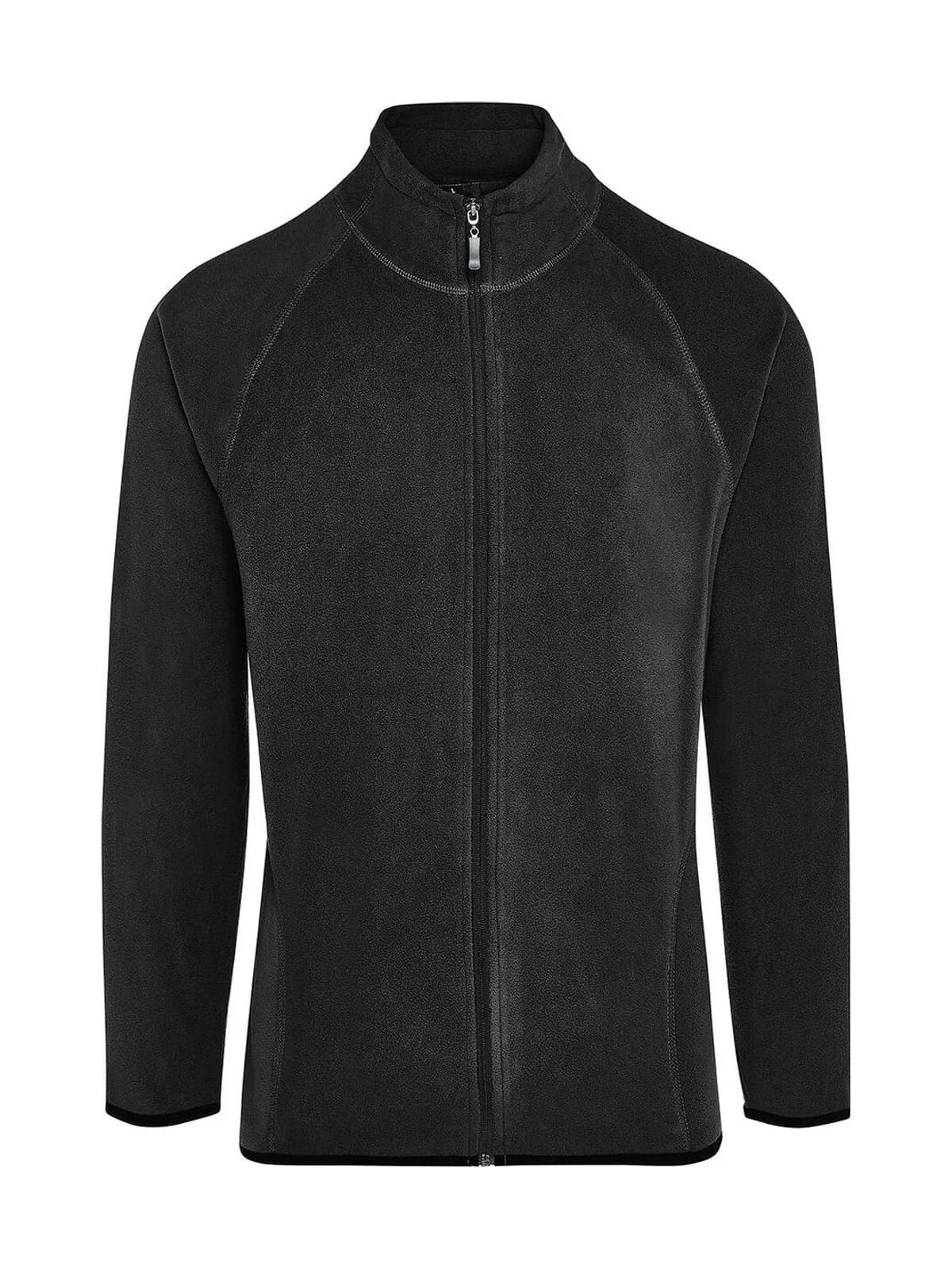 Signature Tagless Microfleece Full Zip Men — Dark Black