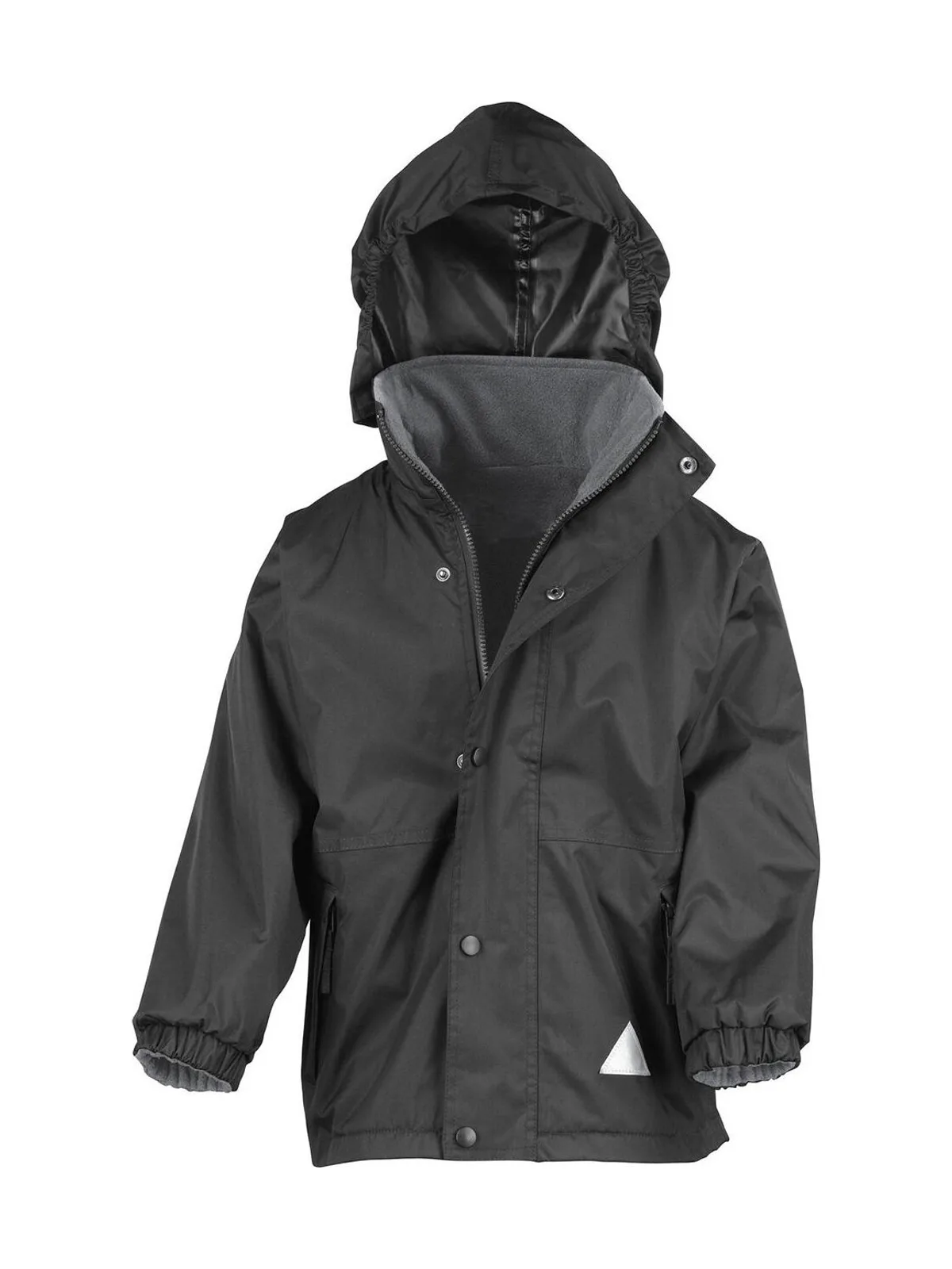 Junior Reversible Stormproof Jacket — Black/Grey