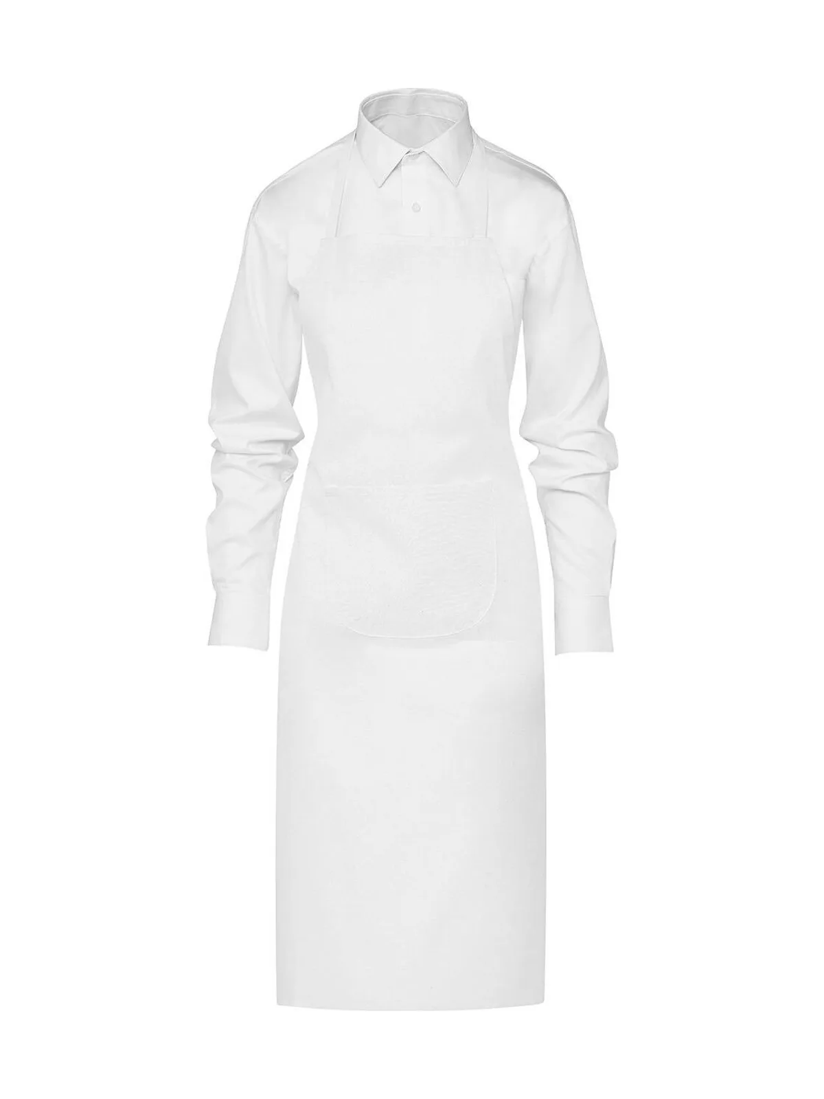 BUDAPEST Festival Apron with Pocket — White