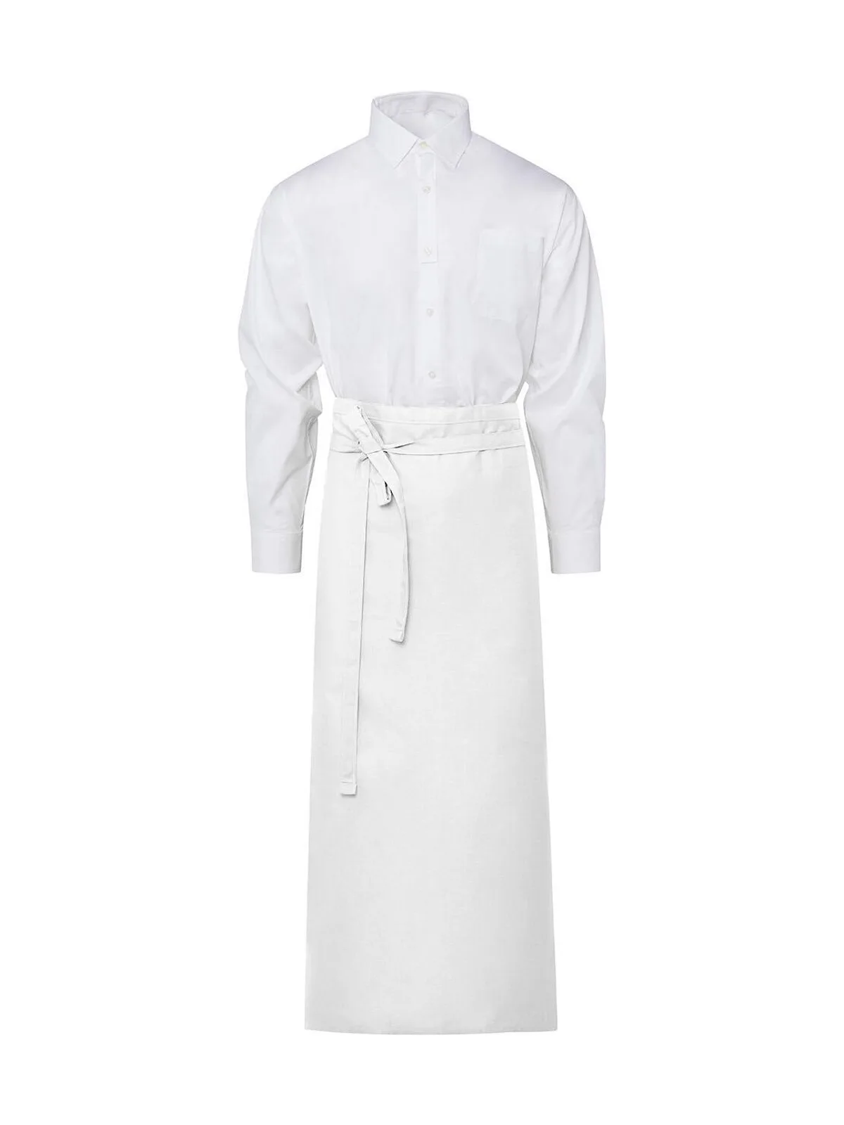LONDON Long Bistro Apron — White