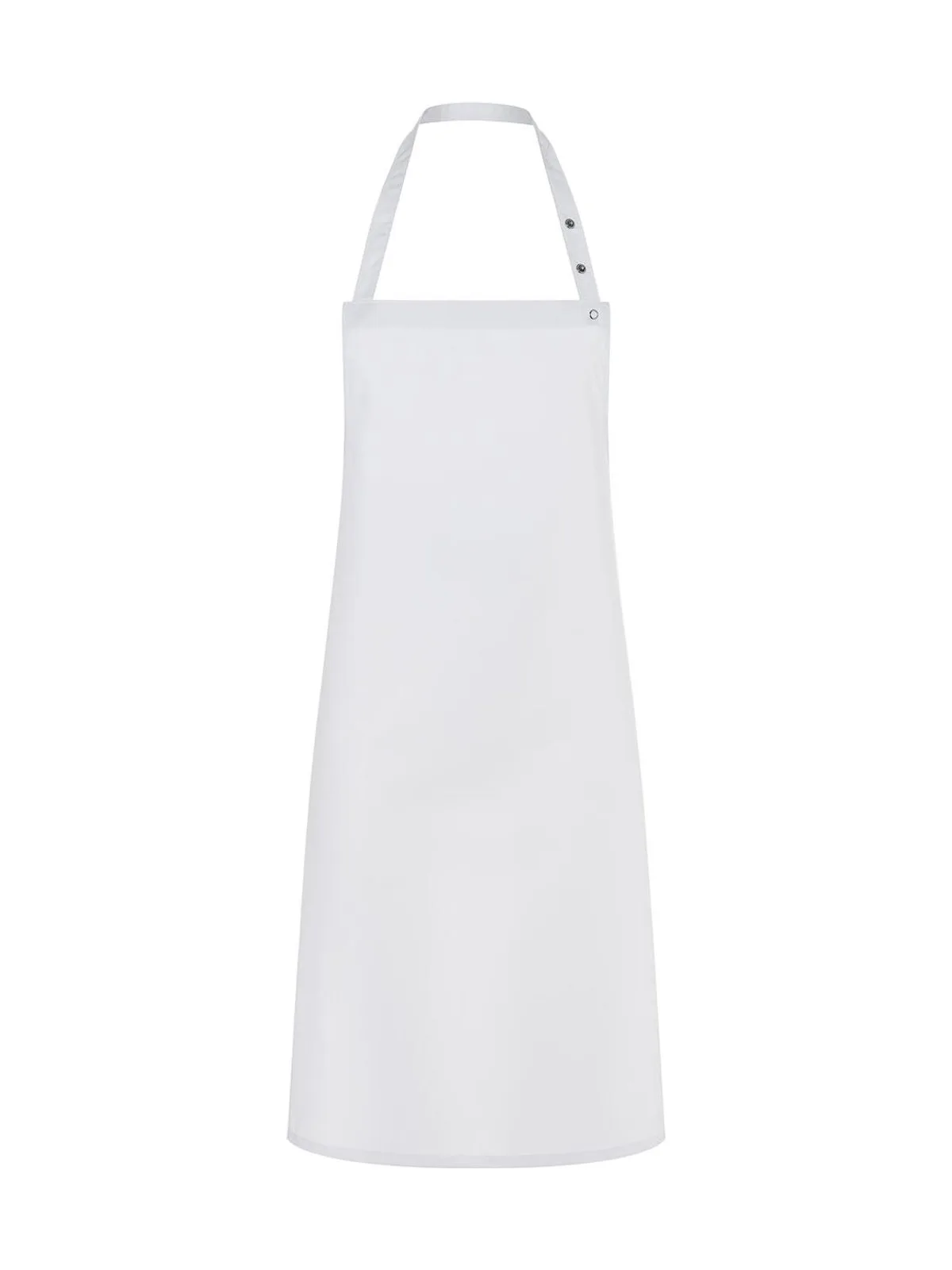 Bib Apron Press Stud — White