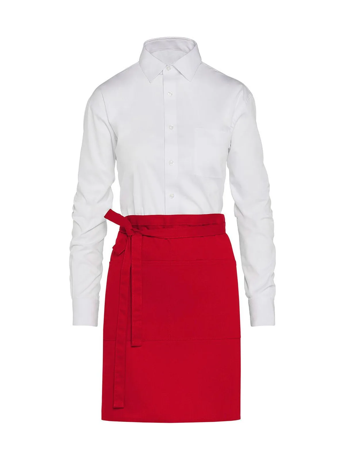 BRUSSELS - Short Bistro Apron with Pocket