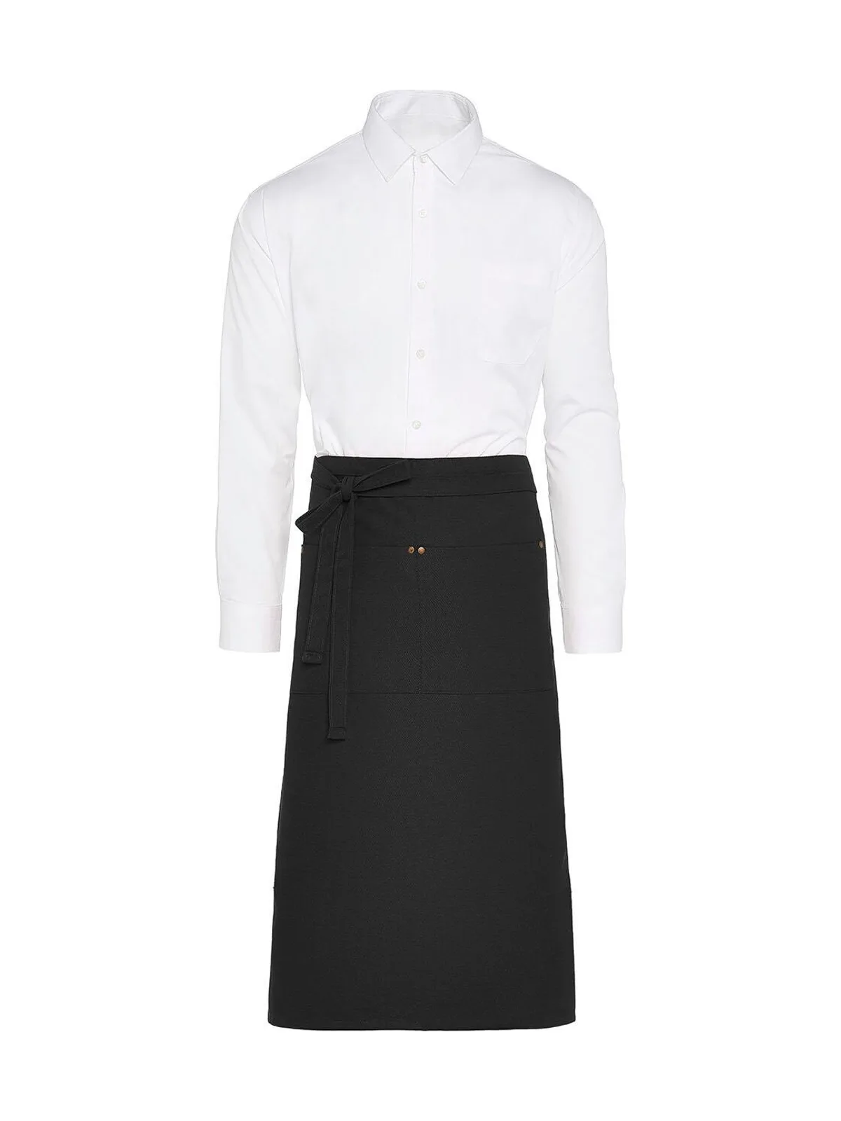 PROVENCE - Bistro Apron with Pocket — Black