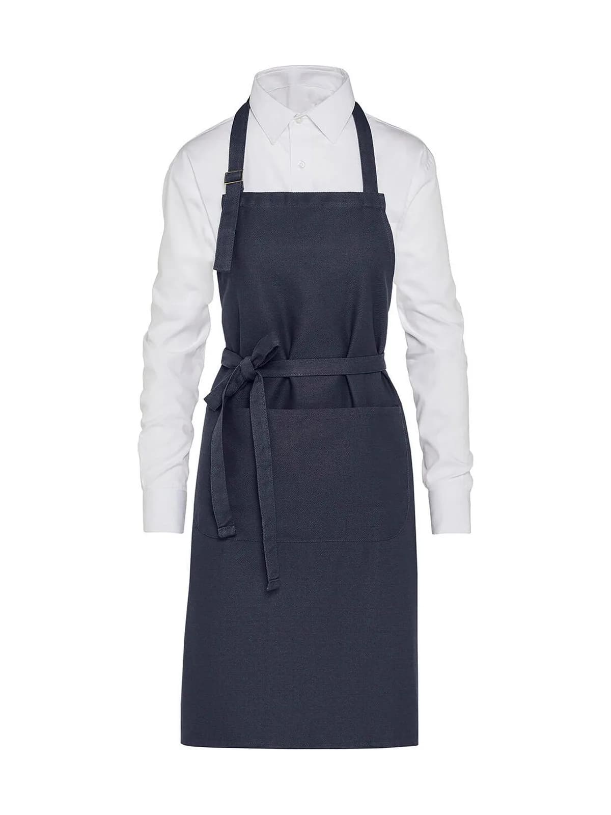 LISBON - Organic Heavyweight Bib Apron with Pocket — Navy