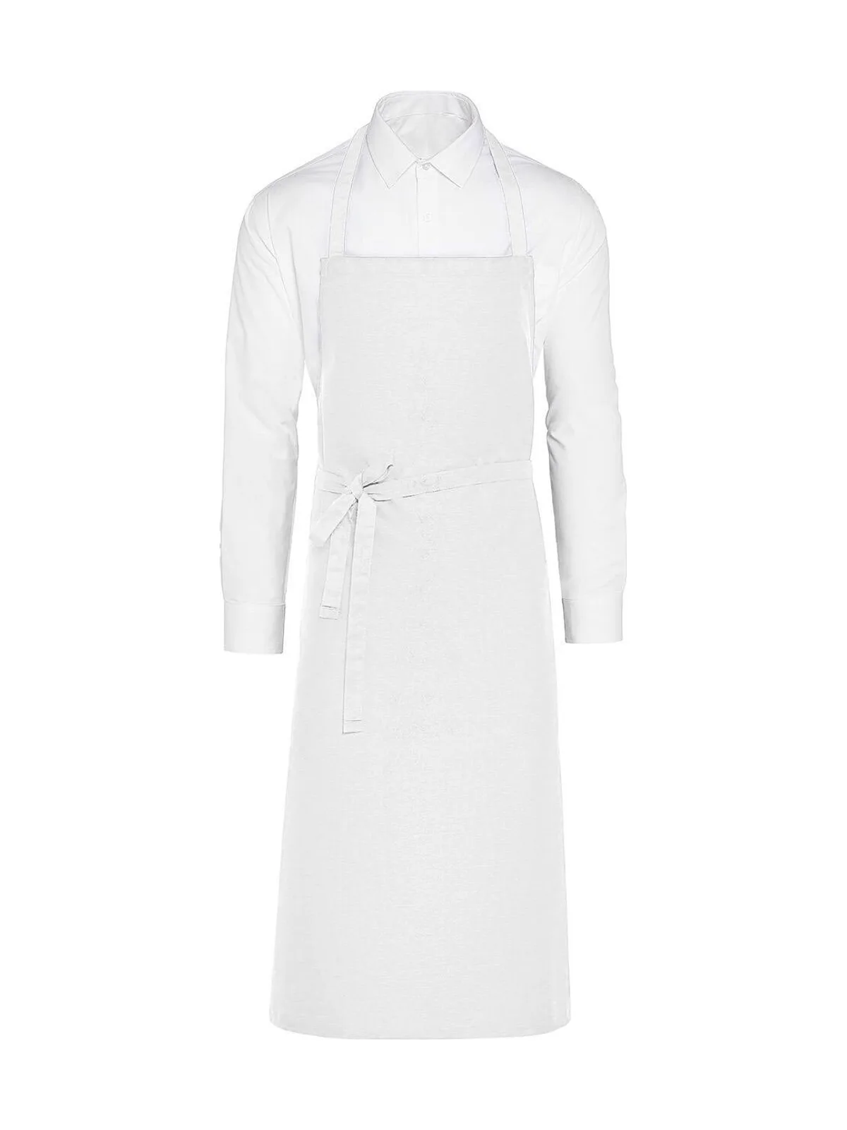 PARIS - Recycled Bib Apron — White