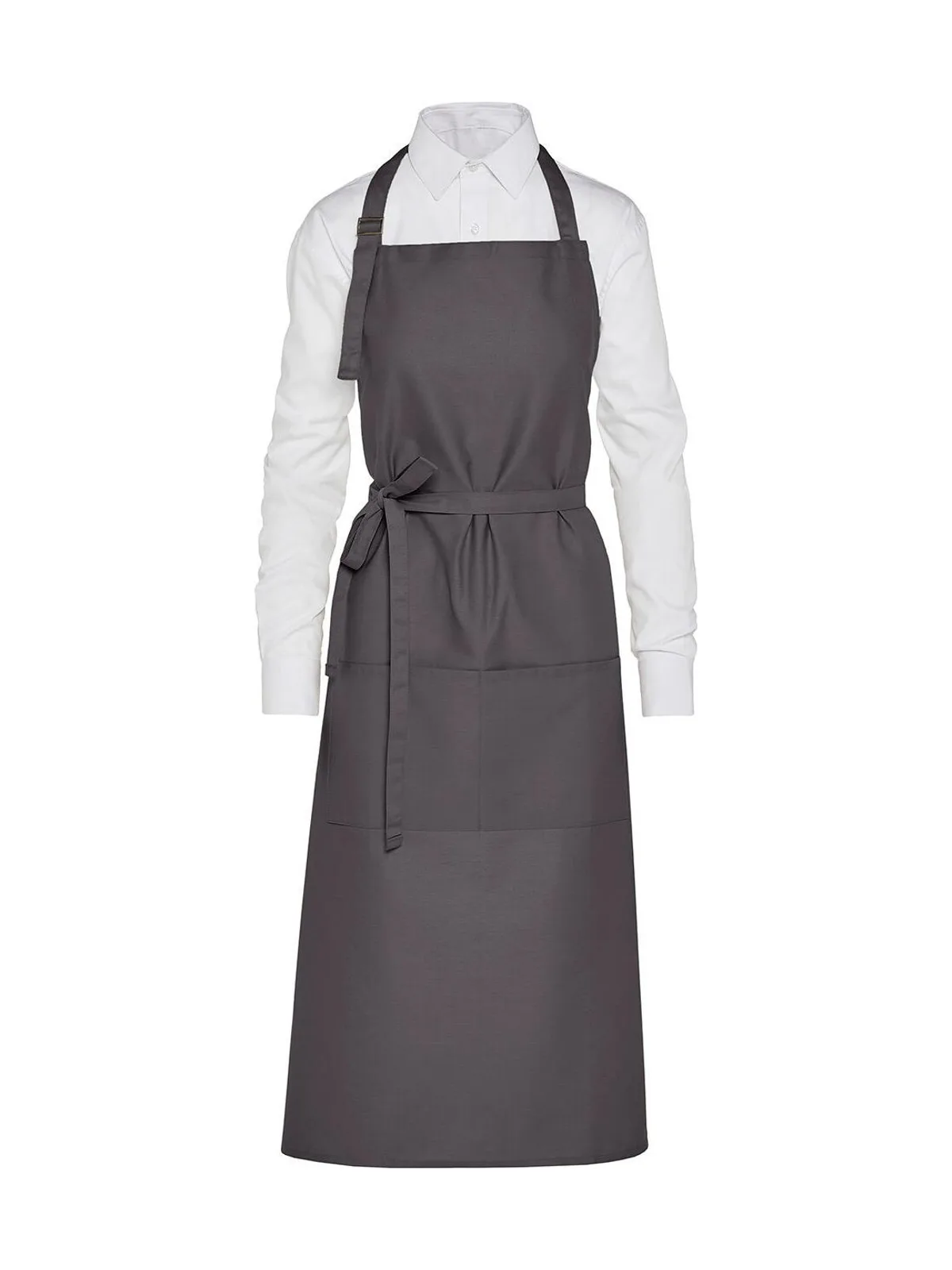 AMSTERDAM - Recycled Bib Apron with Pocket