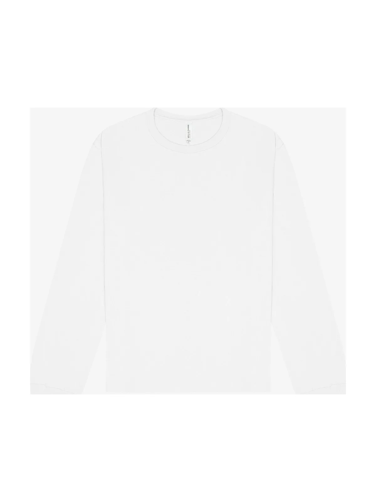Unisex Long Sleeve Heavy Tee — WHITE