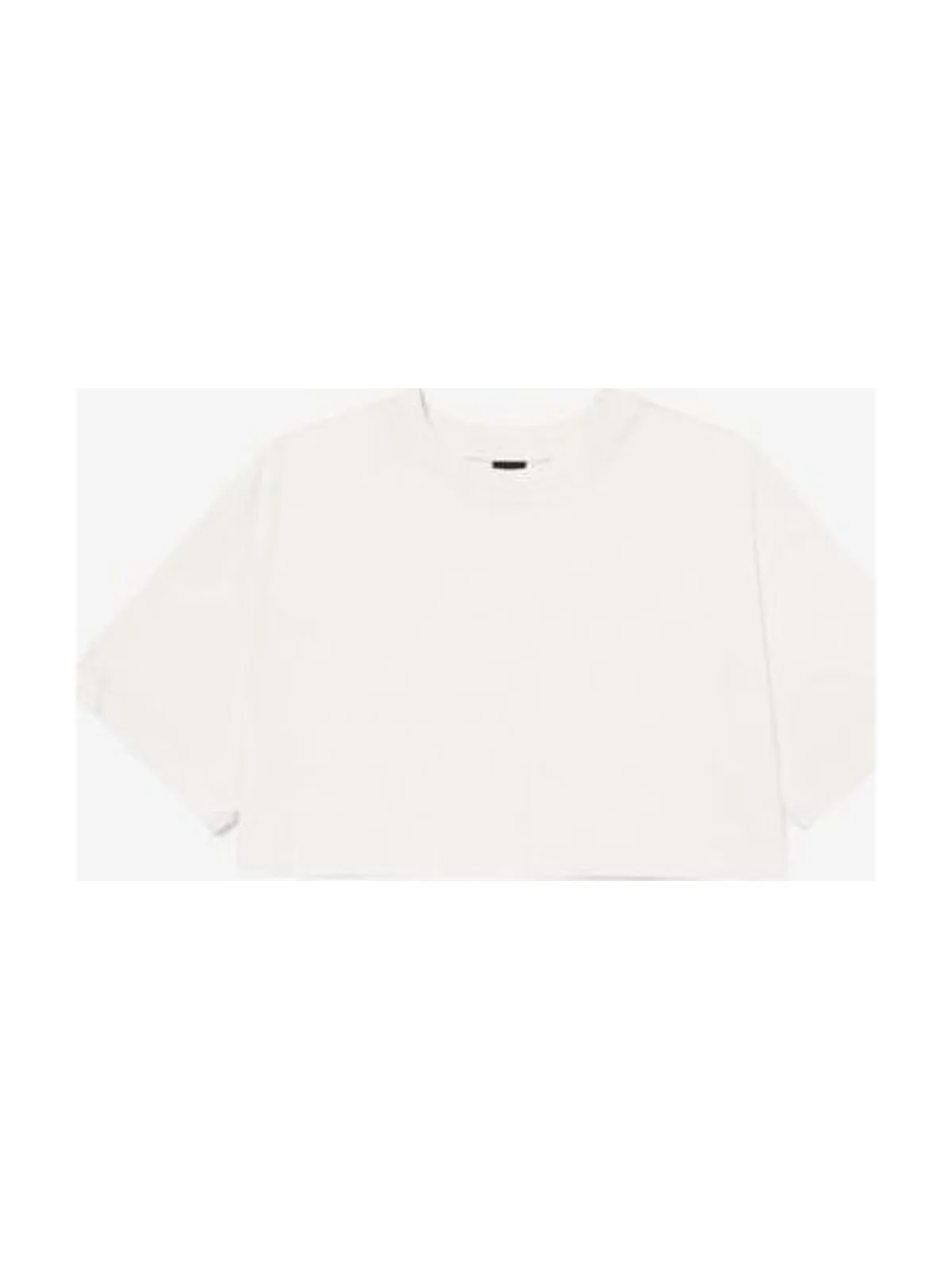 Women's Heavyweight Washed Cropped Tee — VINTAGE WHITE