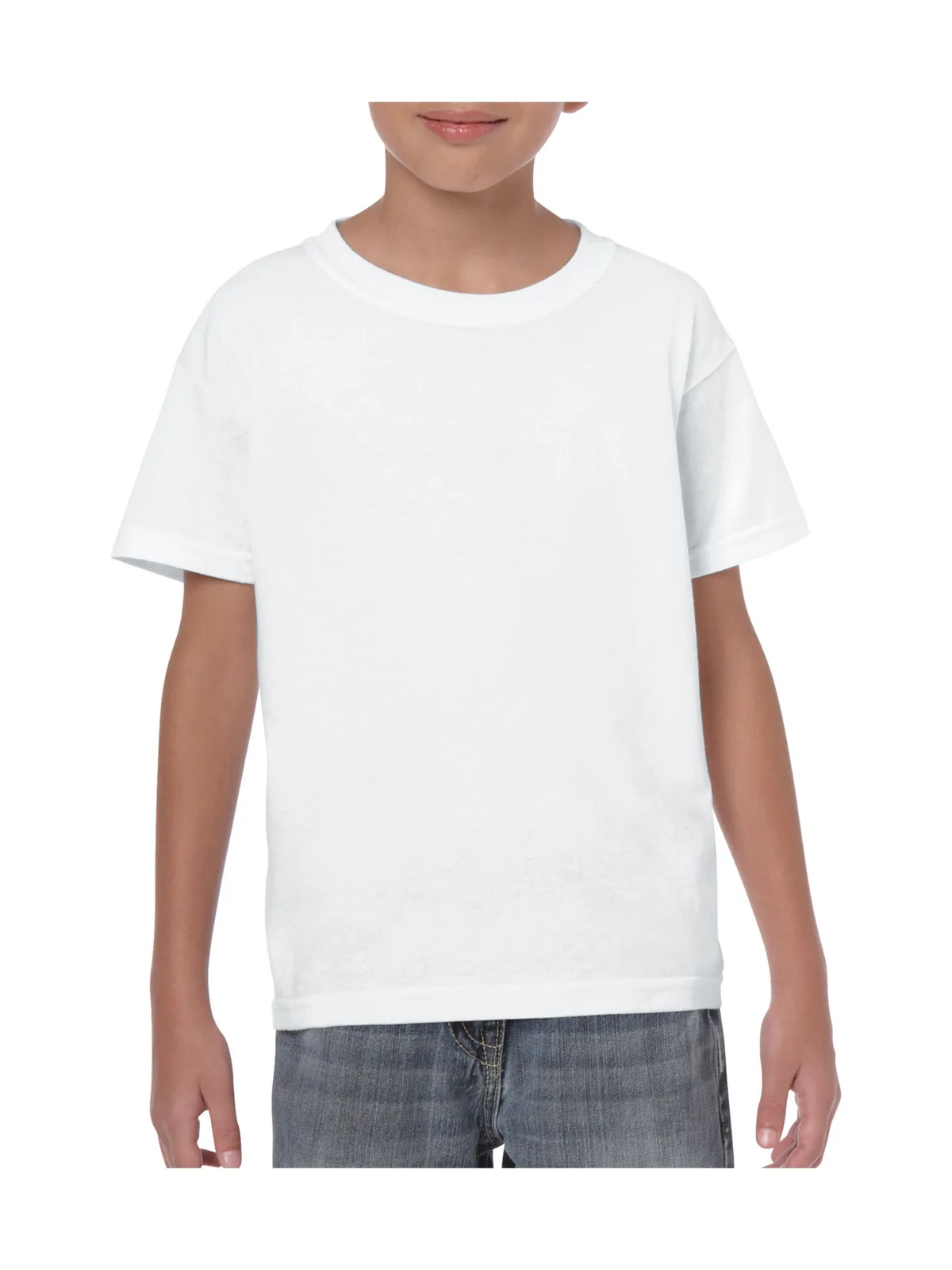 Heavy Cotton Youth T-Shirt — WHITE