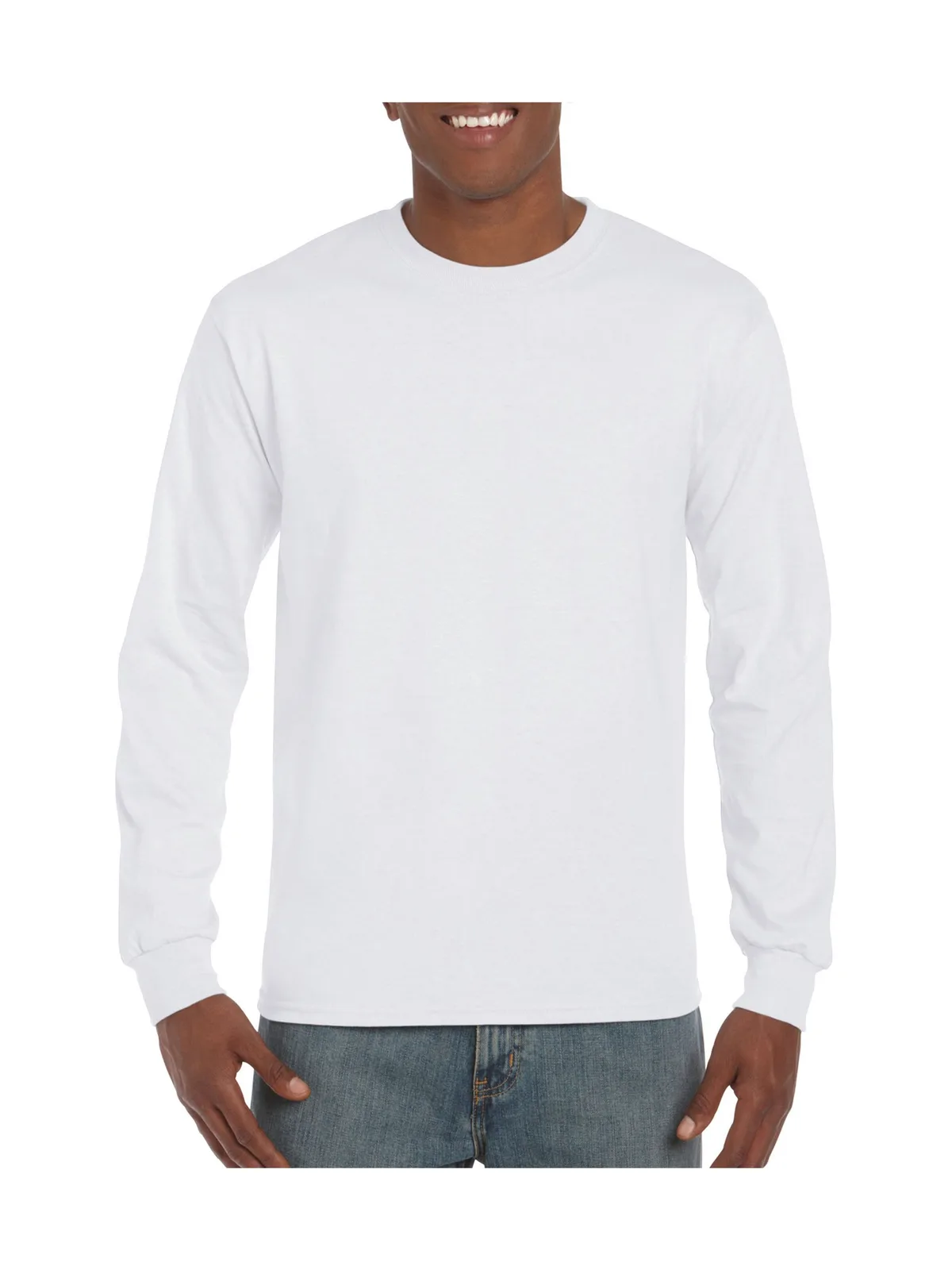 Hammer Adult Long Sleeve T-Shirt — WHITE