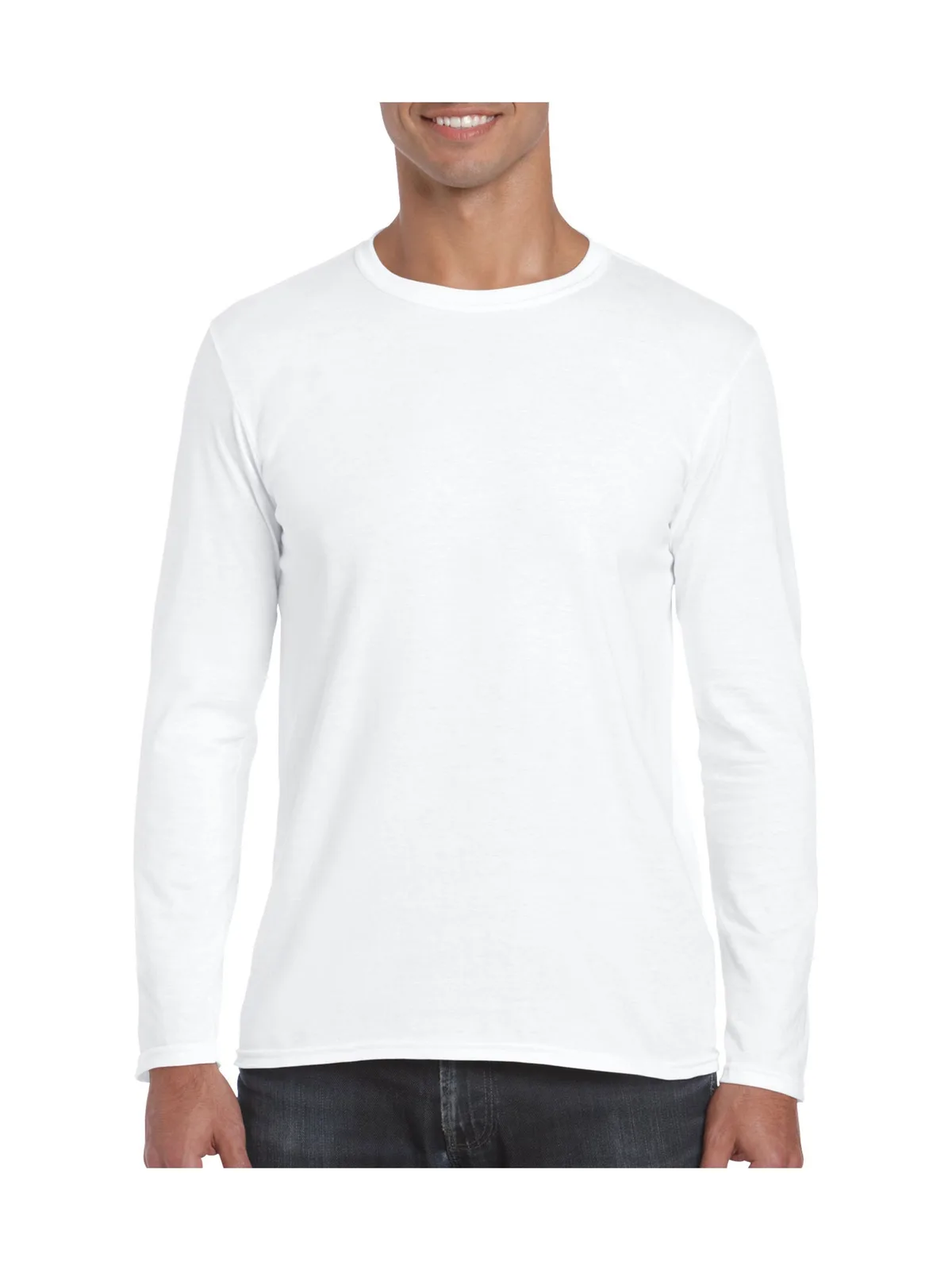 Softstyle Adult Long Sleeve T-Shirt — WHITE