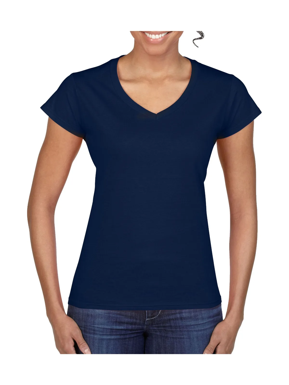 Softstyle Ladies' V-Neck T-Shirt — T-shirts Gildan à personnaliser