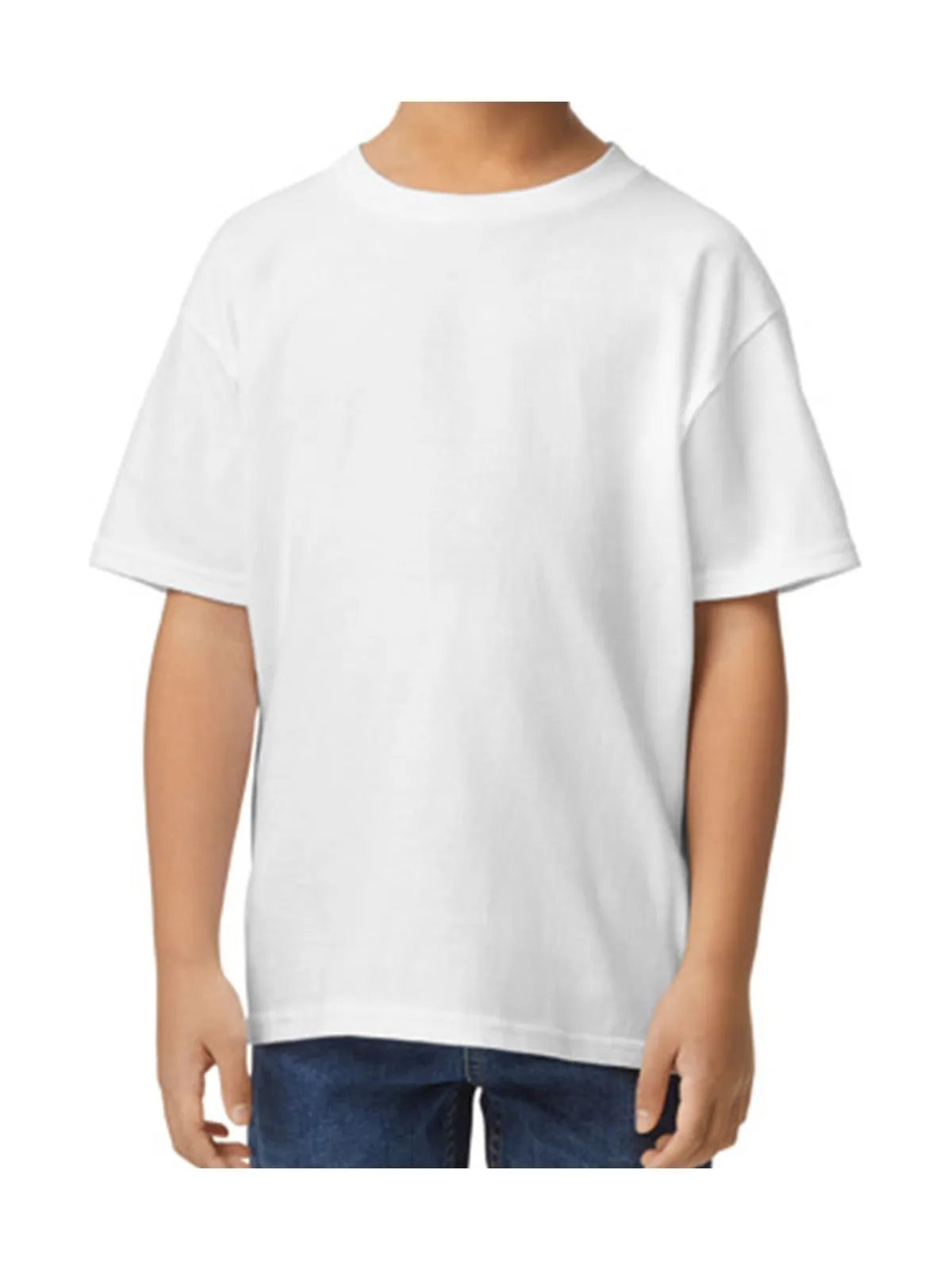 Softstyle® Midweight Youth T-Shirt — WHITE