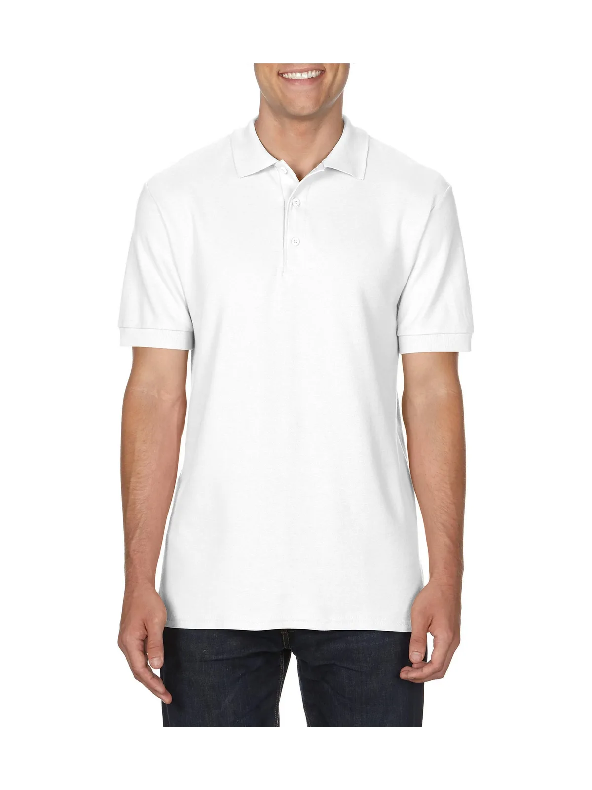 Hammer Adult Pique Polo — WHITE