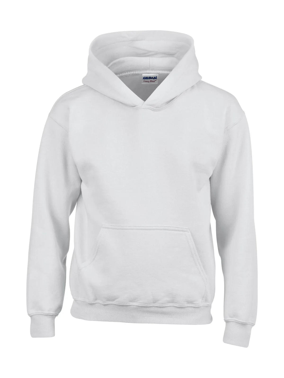 Heavy Blend Youth Hooded Sweatshirt — WHITE