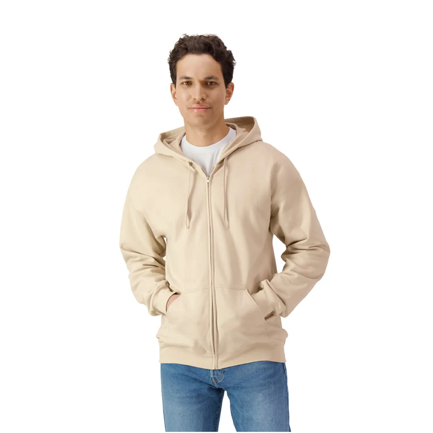 Softstyle Midweight Fleece Adult Full Zip Hooded Sweatshirt — customisable Sweats & hoodies by Gildan