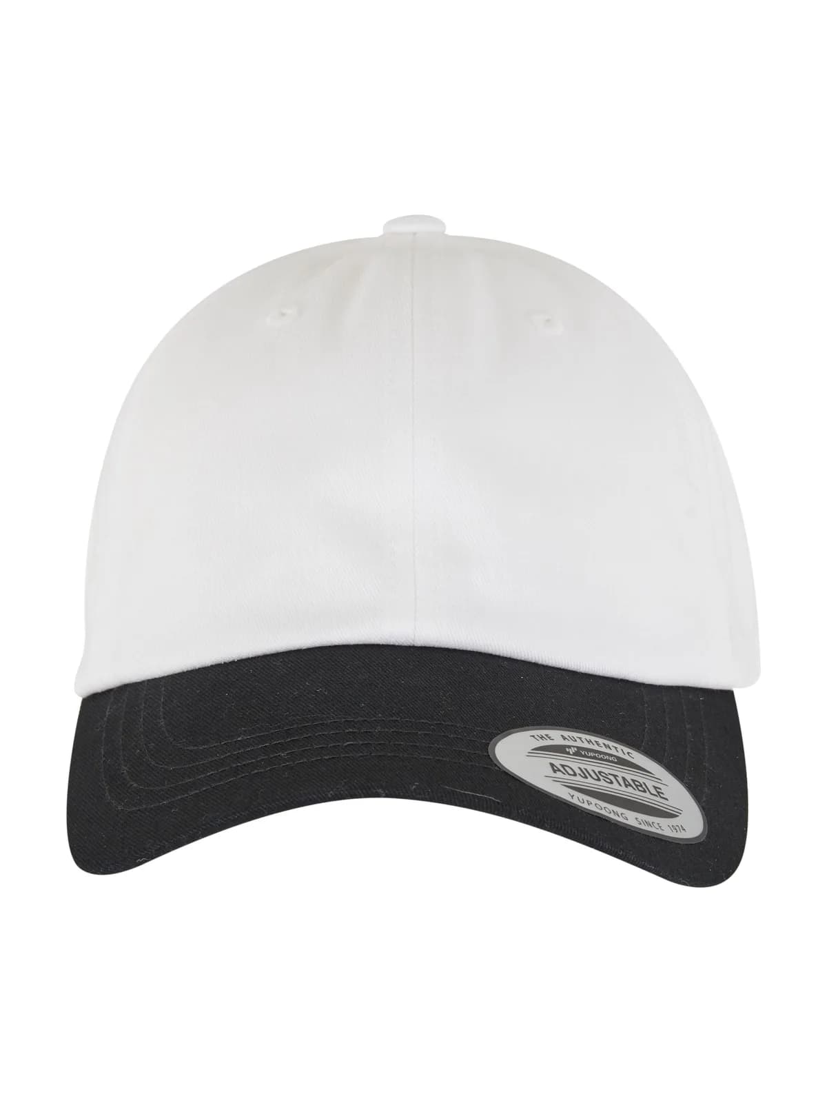 Low Profile 2-Toned Cap — WHITE / BLACK