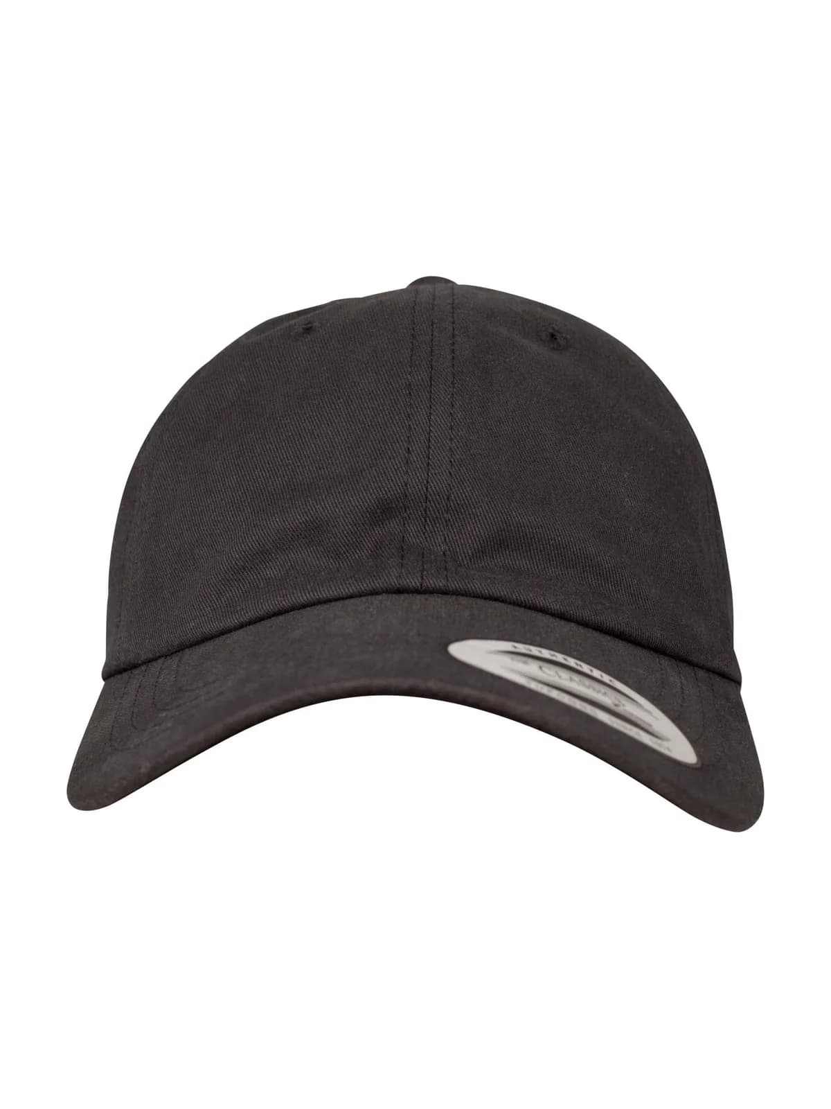Peached Cotton Twill Dad Cap — BLACK