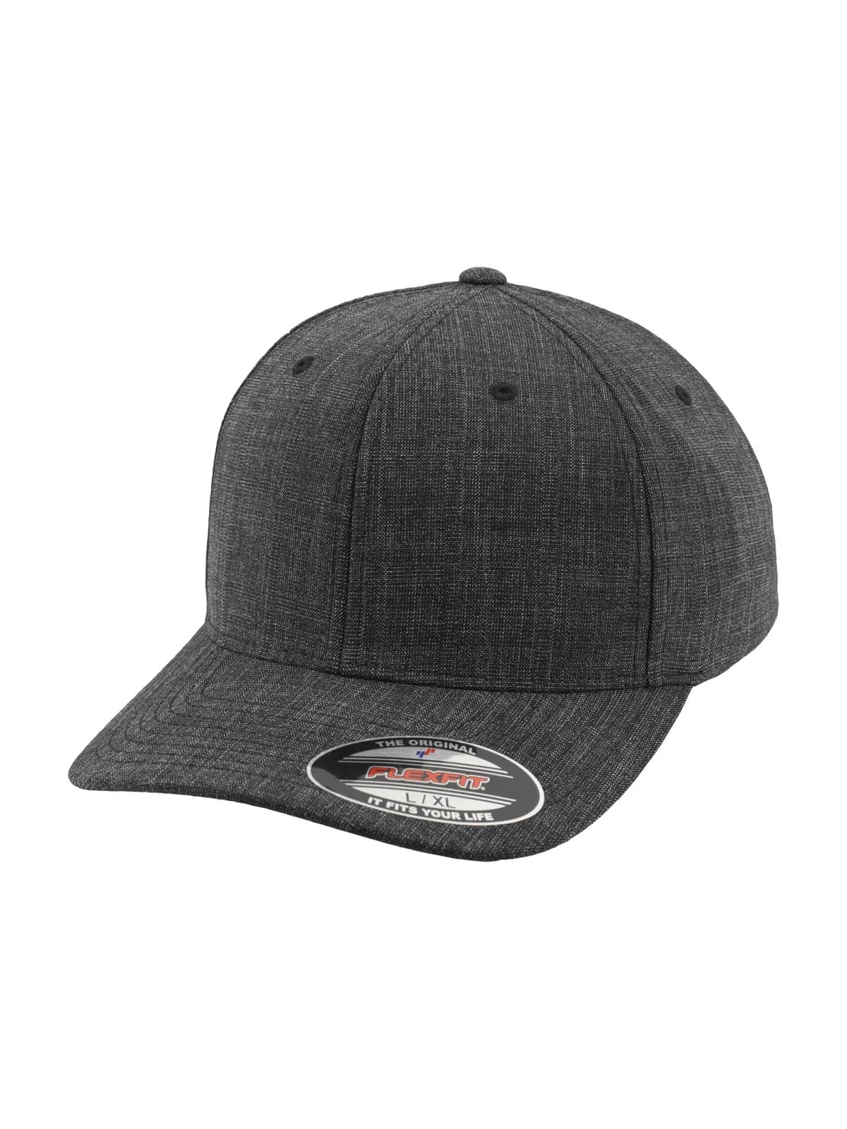 Fine Melange Flexfit — BLACK