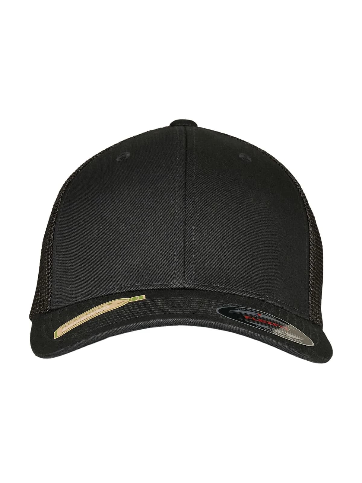 Trucker Recycled Mesh — BLACK / BLACK