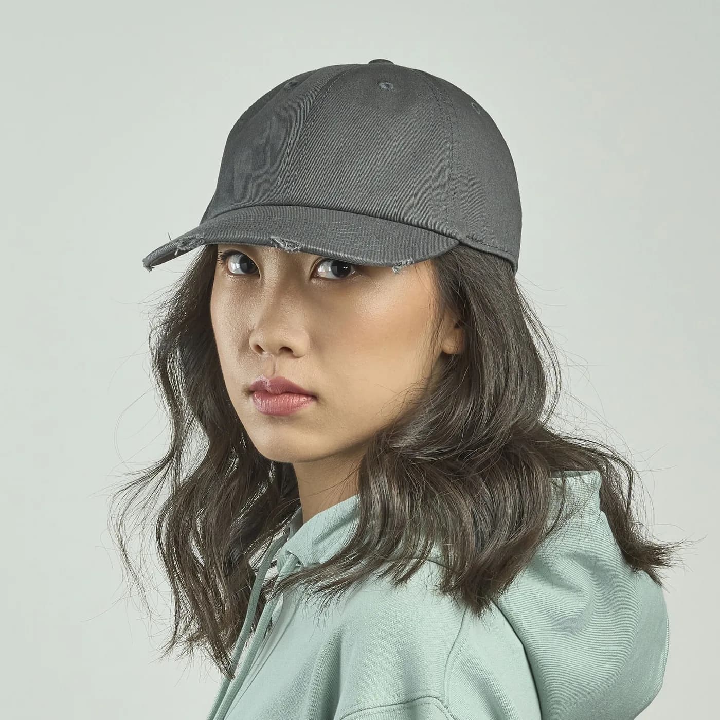 Dad Hat Destroyed-S — te personaliseren Petten & hoeden van Atlantis Headwear