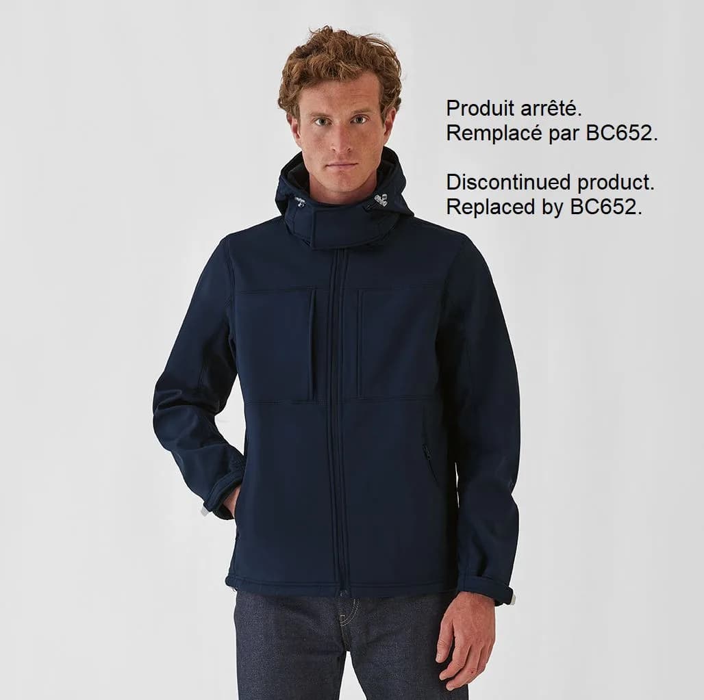 Hooded Softshell Men — Vestes & extérieur B&C à personnaliser