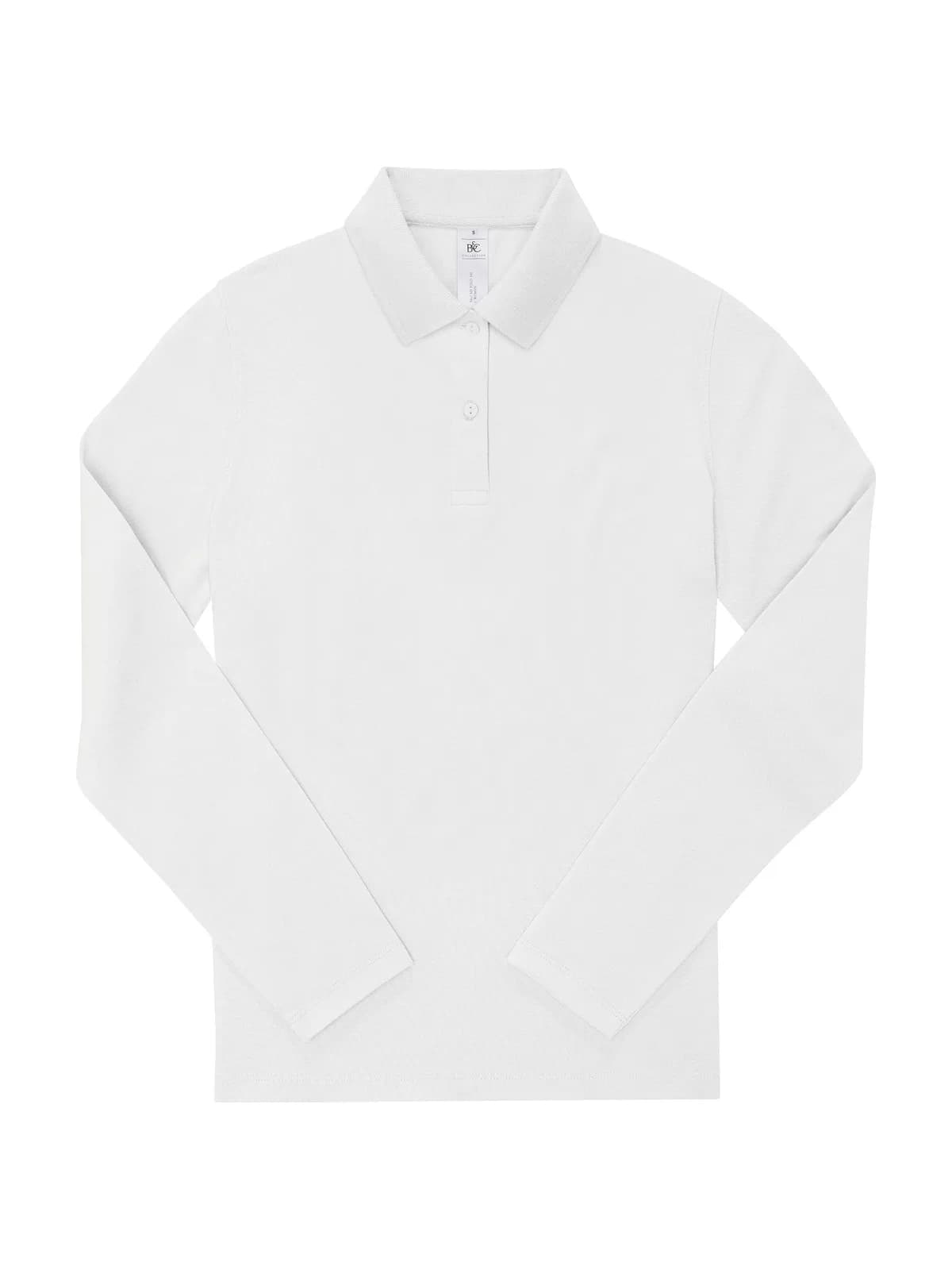B&c My Polo 180 Lsl/Women — WHITE