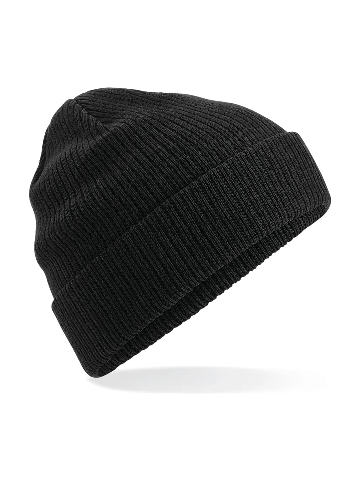 Organic Cotton Beanie — BLACK