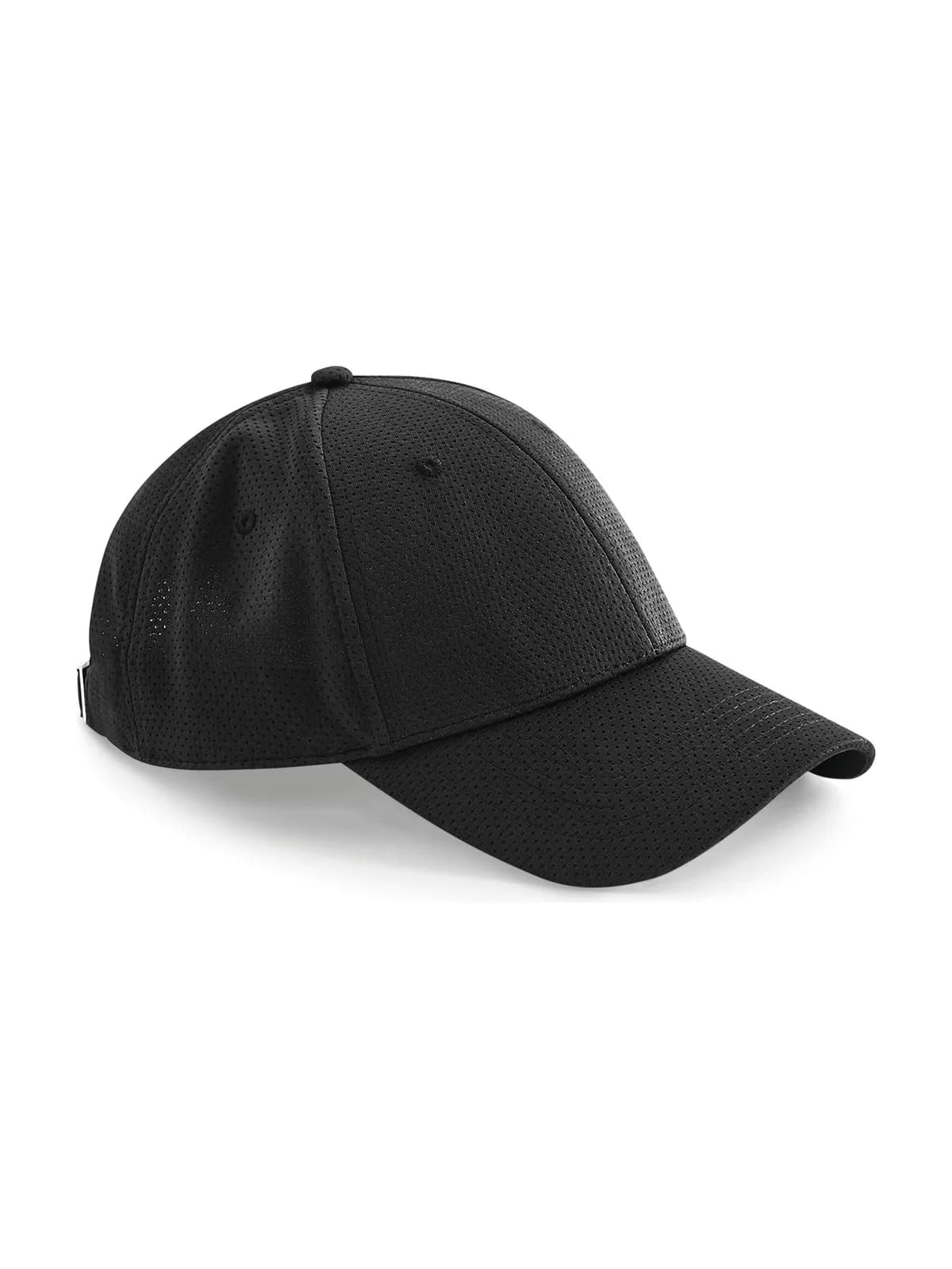 Air Mesh 6 Panel Cap — BLACK