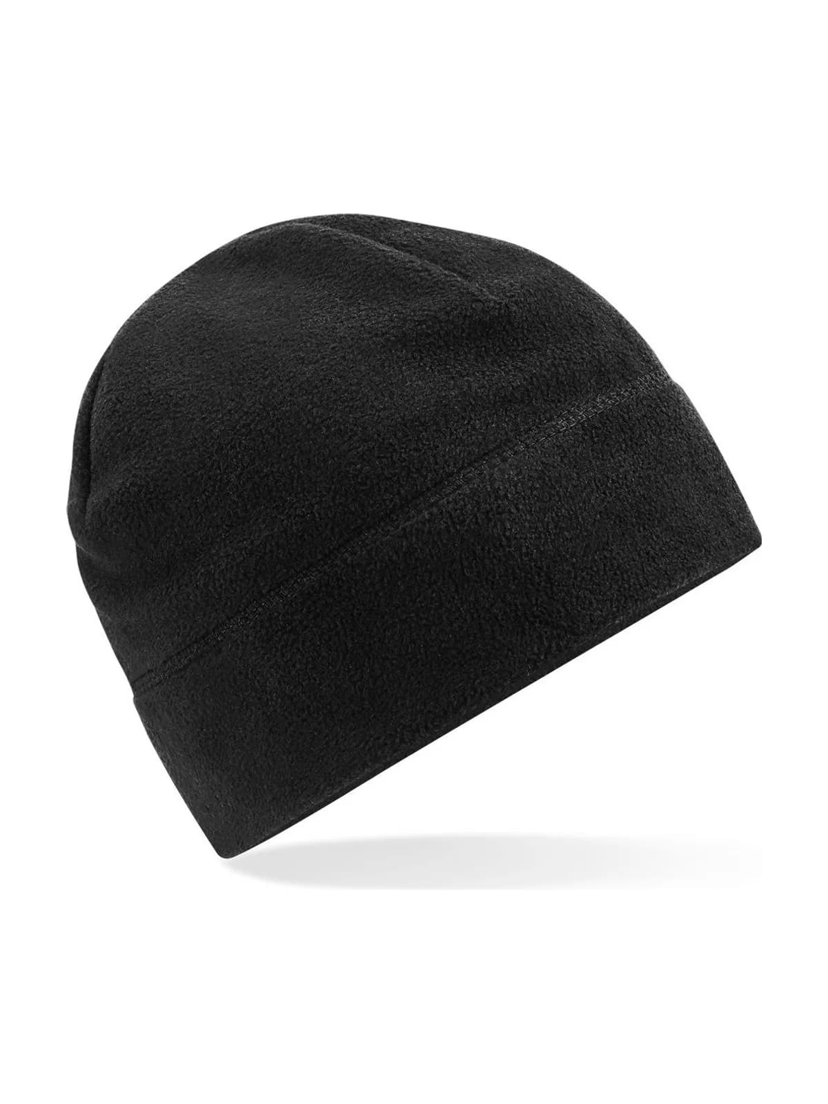 Recycled Fleece Pull-On Beanie — BLACK
