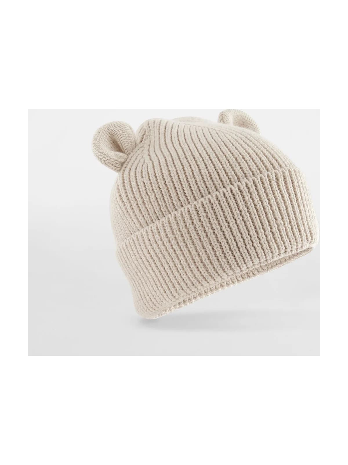 Organic Baby Bear Beanie — ALMOND