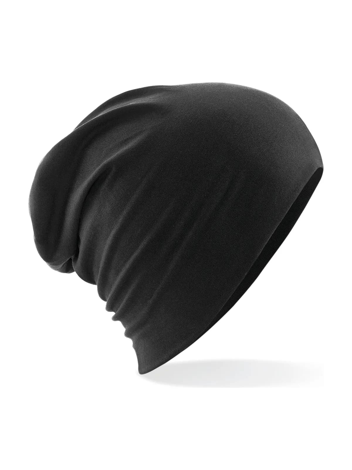 Hemsedal Cotton Slouch Beanie — BLACK