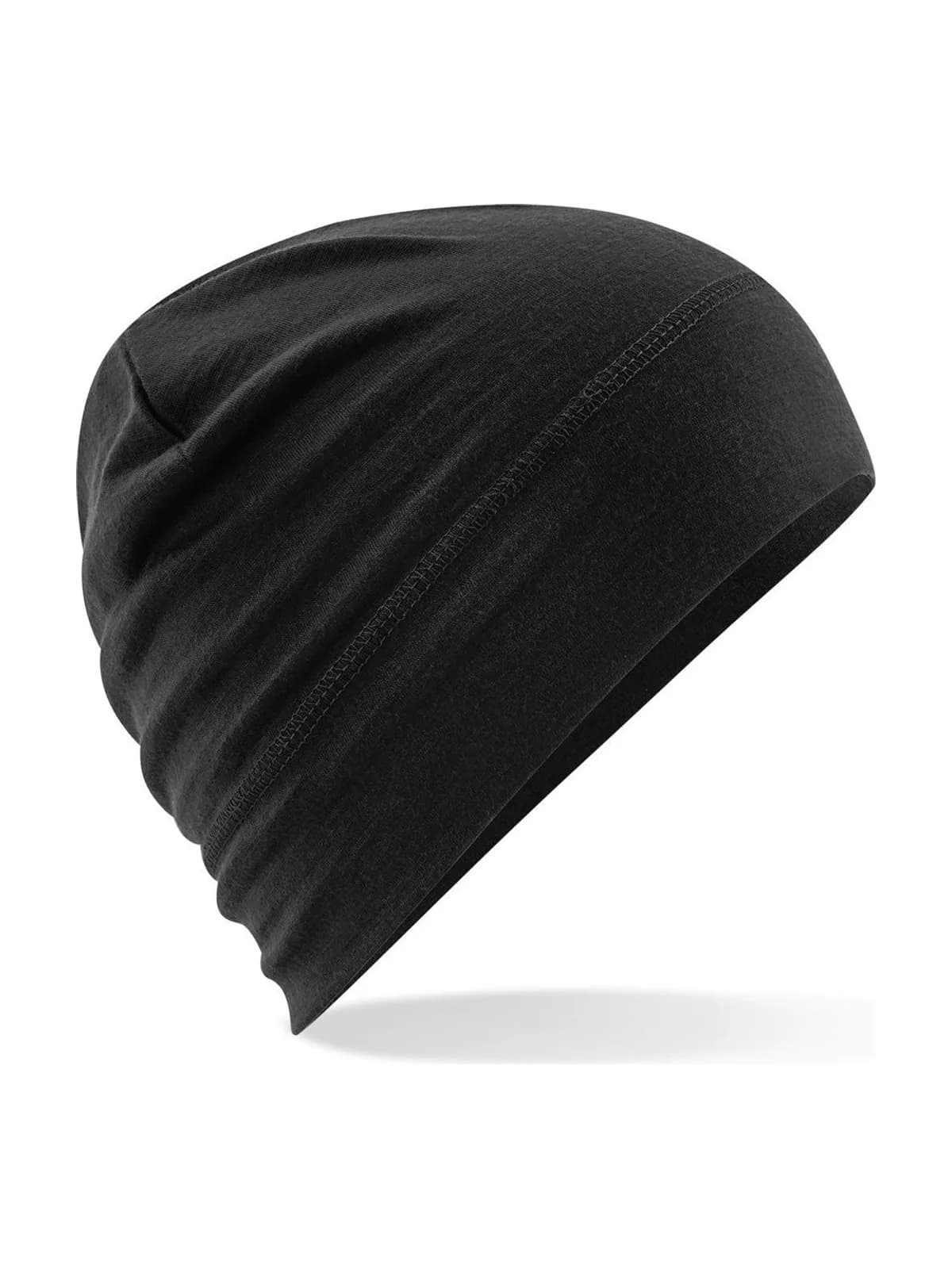 Merino Beanie — BLACK