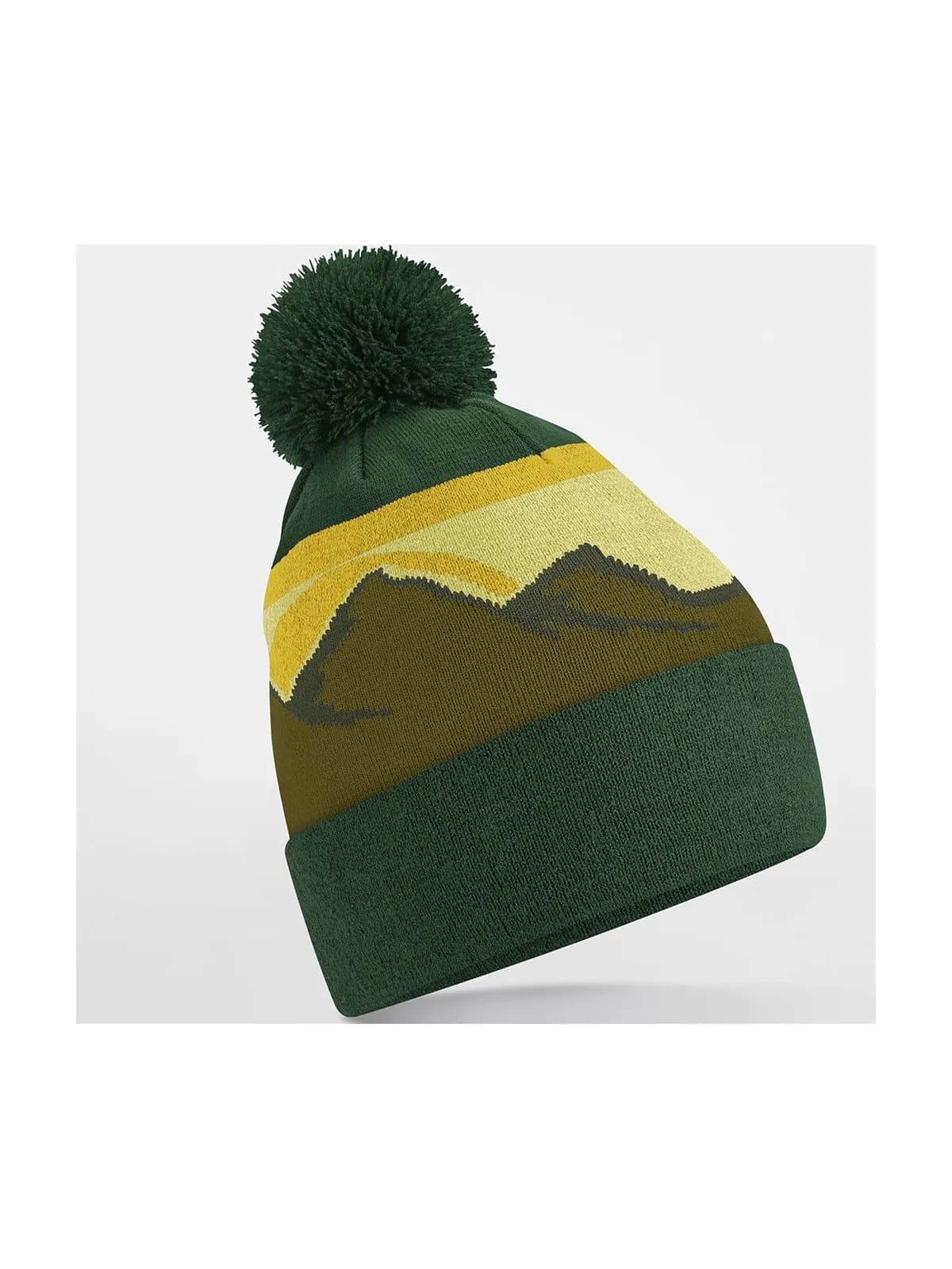 Pompom Mountain Peaks Beanie — ALPINE PEAKS