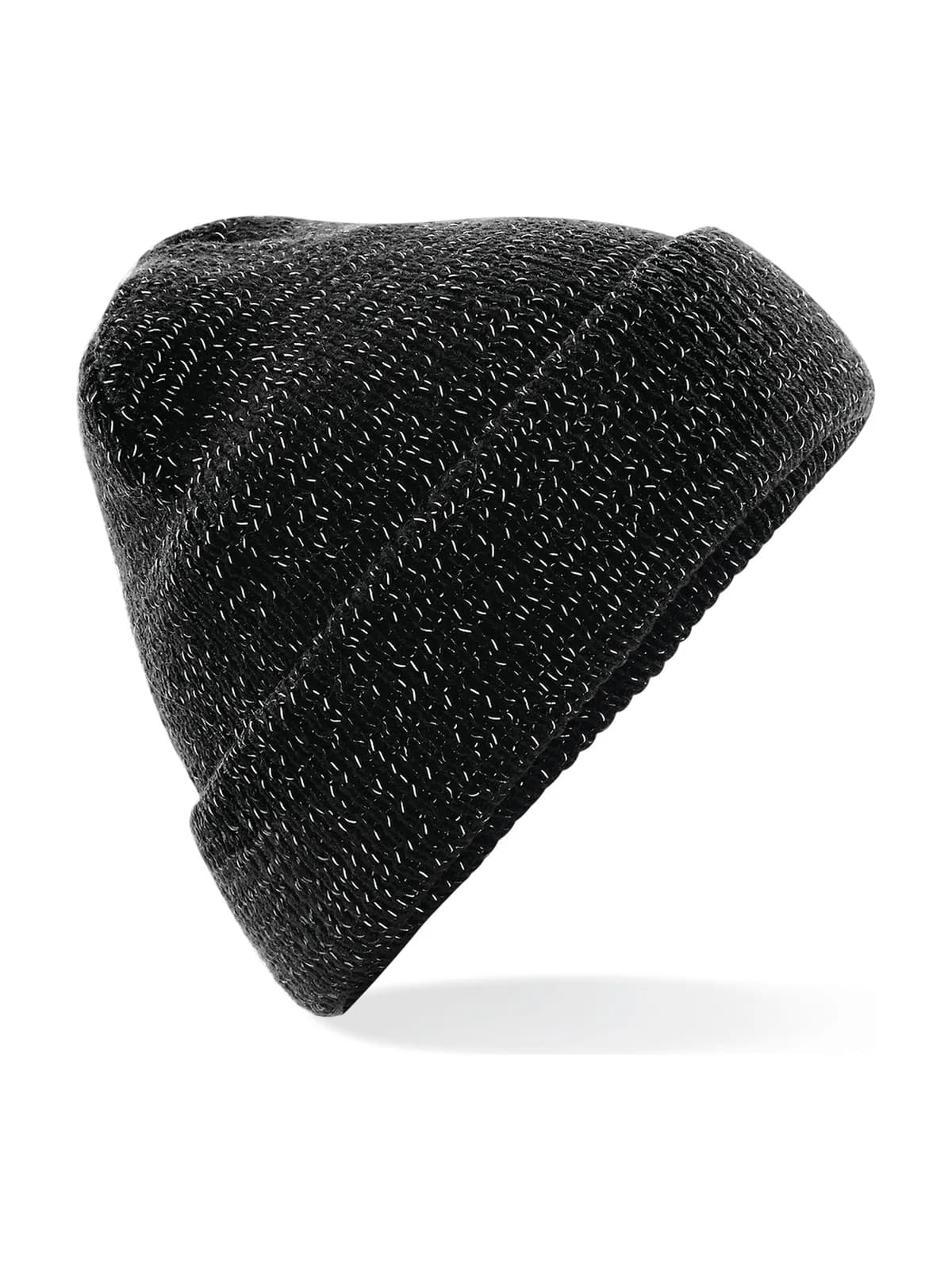 Reflective Beanie — BLACK