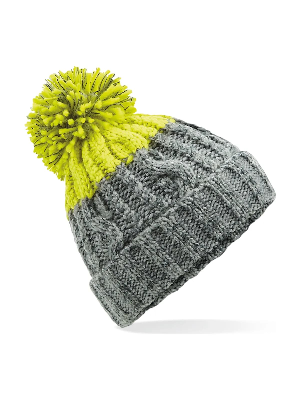 Apres Beanie — LIGHT GREY/CITRON