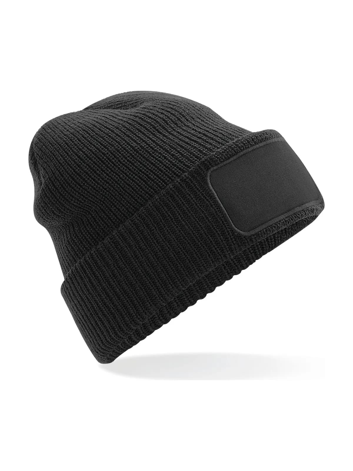 Thinsulate™ Patch Beanie — BLACK