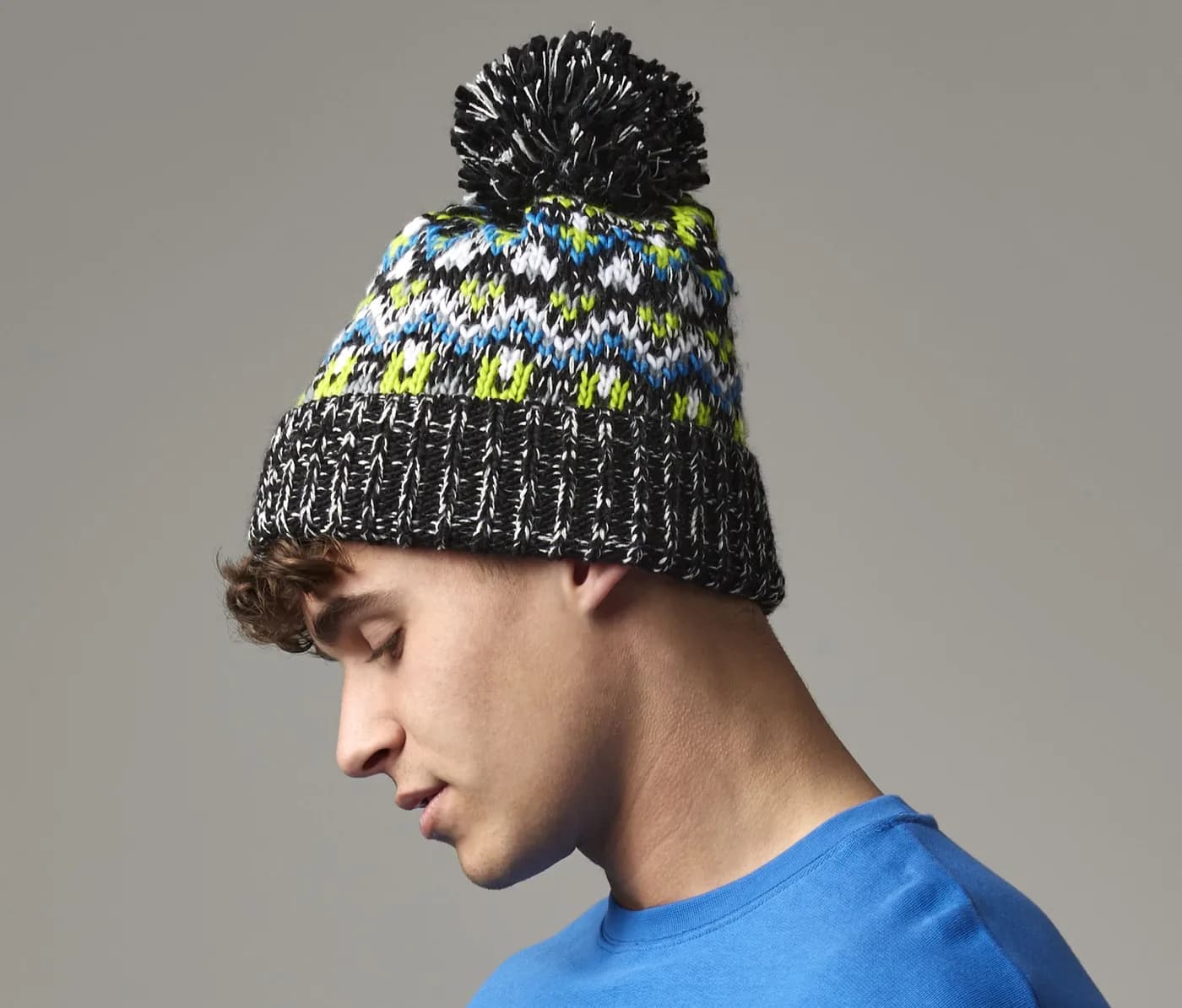 Blizzard Bobble Beanie — Bonnets & hiver Beechfield à personnaliser