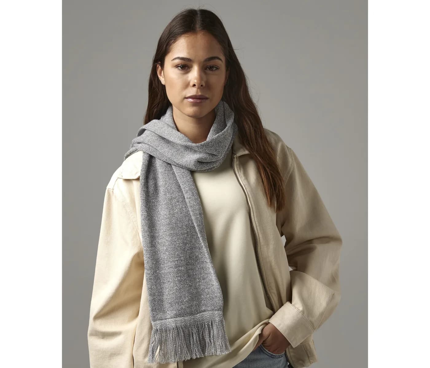 Classic Knitted Scarf — Bonnets & hiver Beechfield à personnaliser