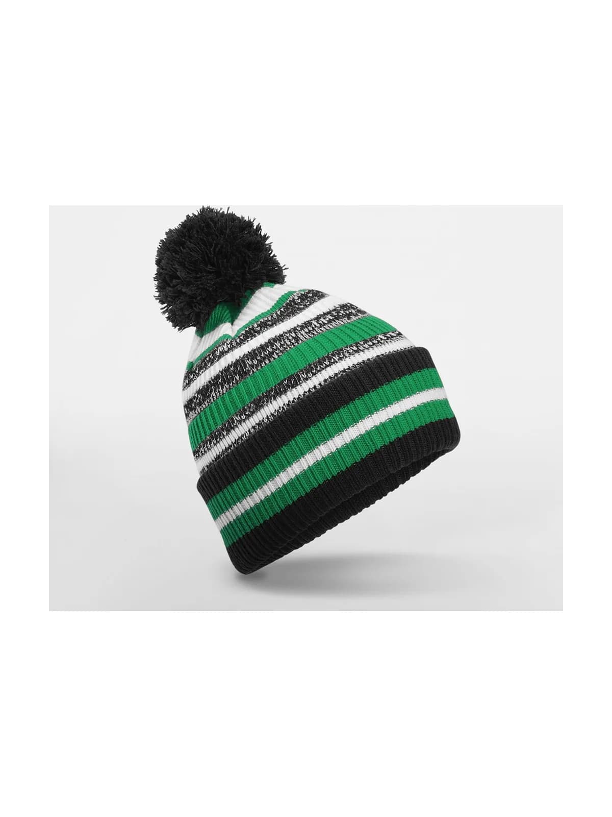 Multi-Sport Fan Beanie — BLACK/KELLY GREEN/WHITE