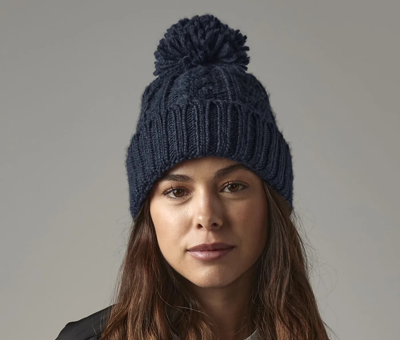 Cable Knit Melange Beanie — Bonnets & hiver Beechfield à personnaliser